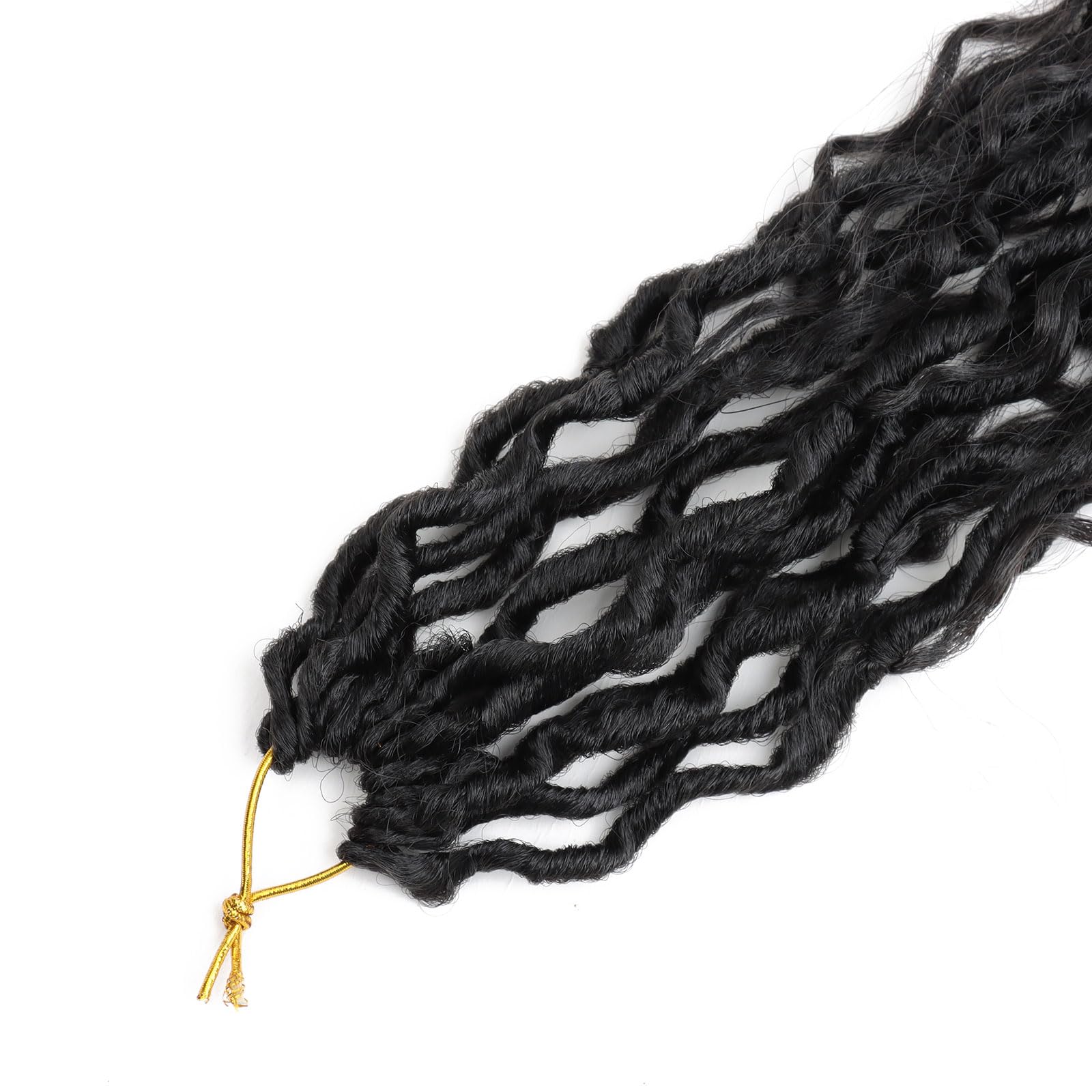 Lmzim 18 Inch Goddess Locs Crochet Hair 8 Packs Faux Locs Crochet Braids For Black Women Soft Locs Crochet Hair Pre Looped River