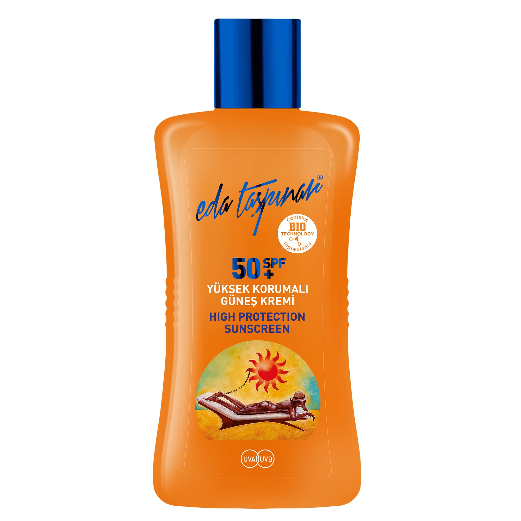 Eda Taspinar High Protection Sunscreen Lotion SPF 50+ Sensitive Skin|Face & Body | UVA/UVB Protection | Bio Techonolgy Ingredien