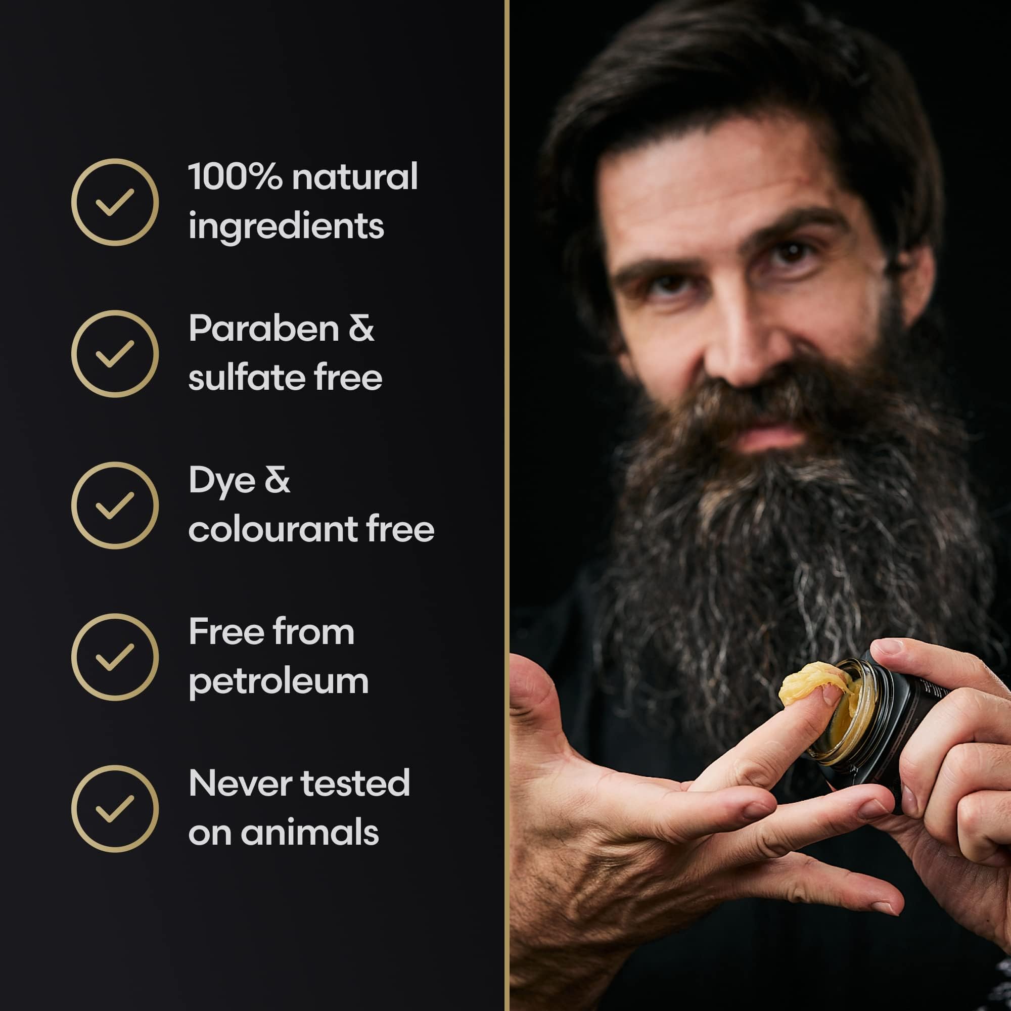 The Beard Struggle Warriors Beard Balm - Platinum Collection, Surtr'S Fury - Non-Greasy Low-Hold Formula, Luxurious Cologne-Grad