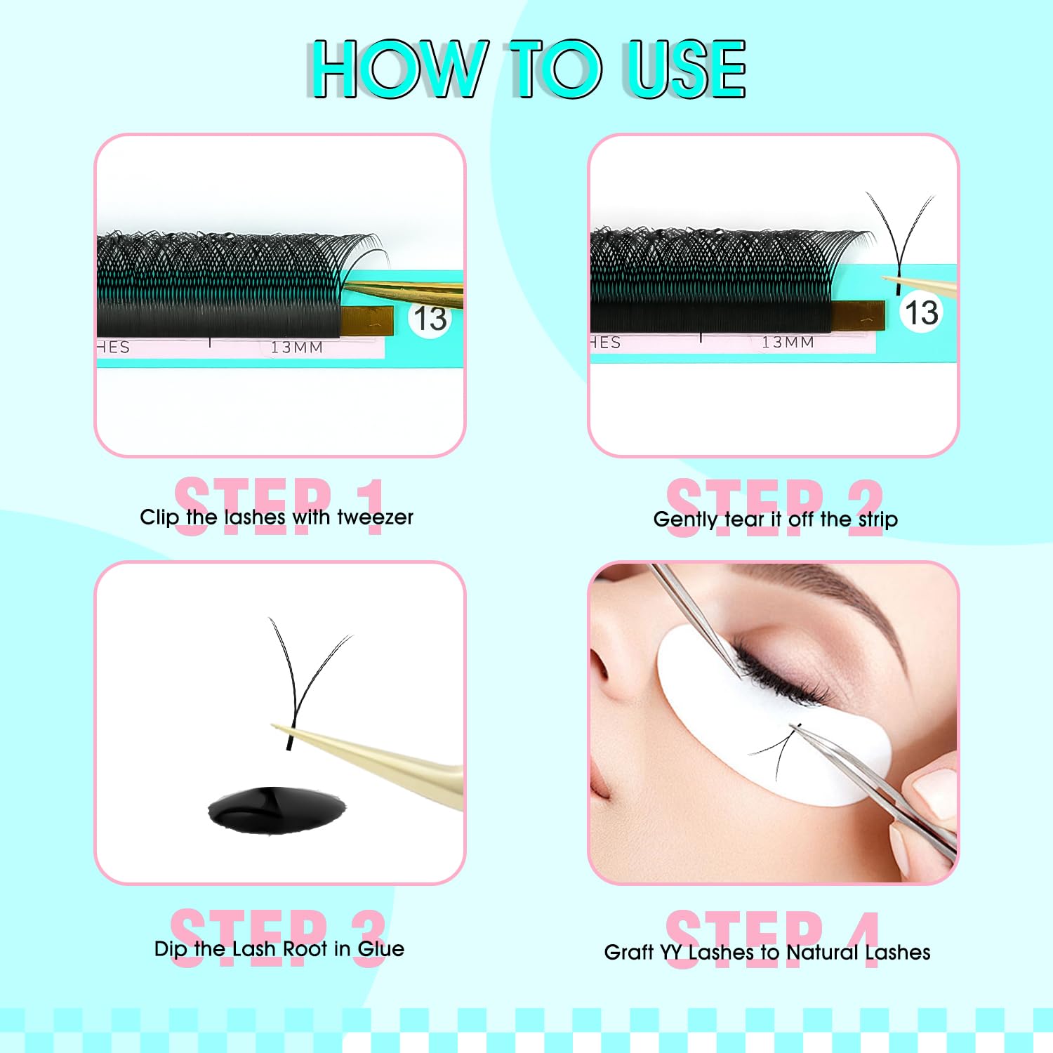 Vavalash Brown W-Shaped Eyelash Extension Brown 3D Premade Fans 0.07 D Curl Volume Lash Extensions Easy Fanning Lashes Matte Bro