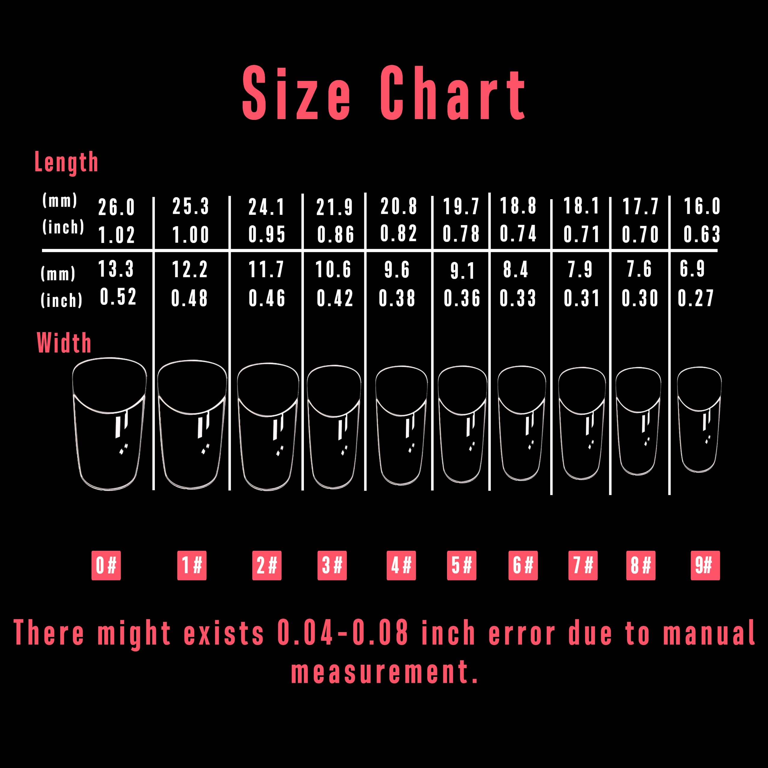 NOVO OVO 500 pcs Hawk Curved Transparent Clear Cystal Extra Super Extreme Deep Curve Half Cover Short Square Tapered Eagle Claw