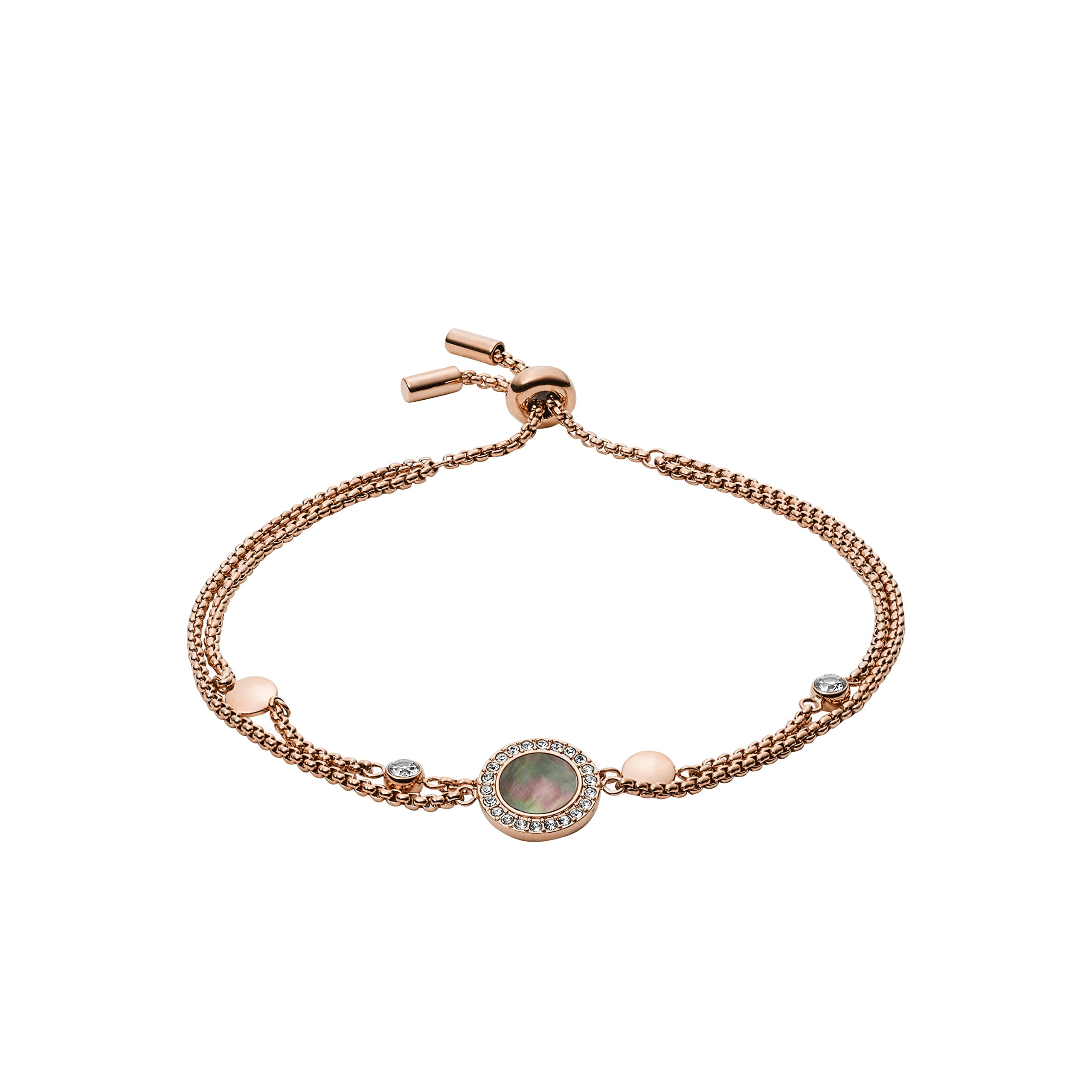 Fossil Womens Rose Gold-Tone Chain Bracelet, Color: Rose Gold (Model: JF02951791)