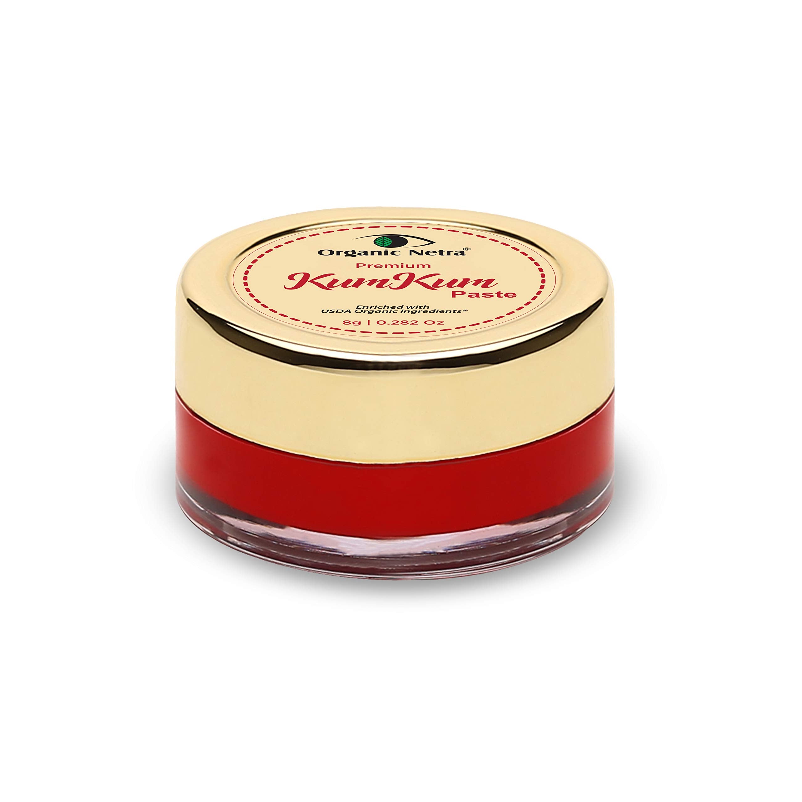 Organic Netra Sindoor/Kumkum Paste | Waterproof Long Lasting, Smudge Proof Sindoor | Pure And Natural Deep Maroon Colour, Long L