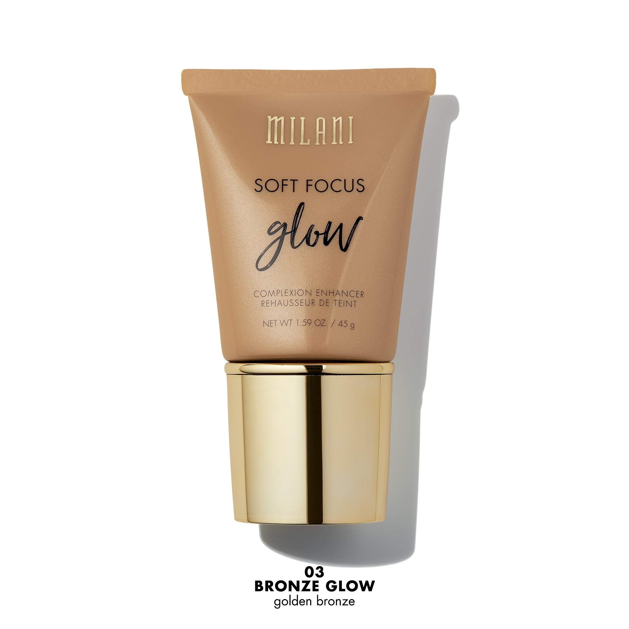 Milani Soft Focus Glow Complexion Enhancer - Bronze Glow (1.59 Ounce) Vegan, Cruelty-Free Liquid Highlighter that Brightens Skin