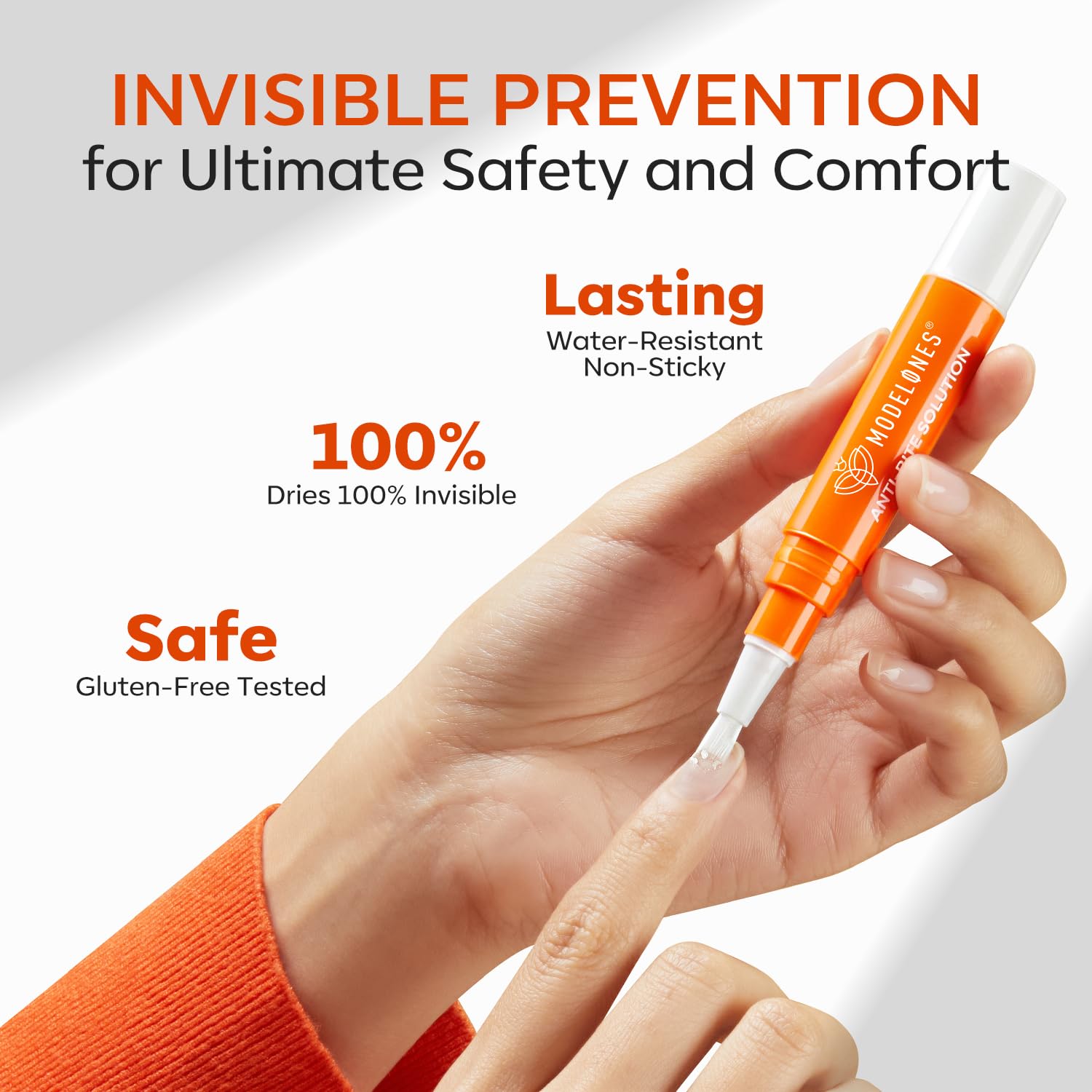 Modelones Stop Nail Biting Pen, Nail Biting Prevention, Thumb Sucking Deterrent, Nail Biting Treatment For Kids & Adults, Natura