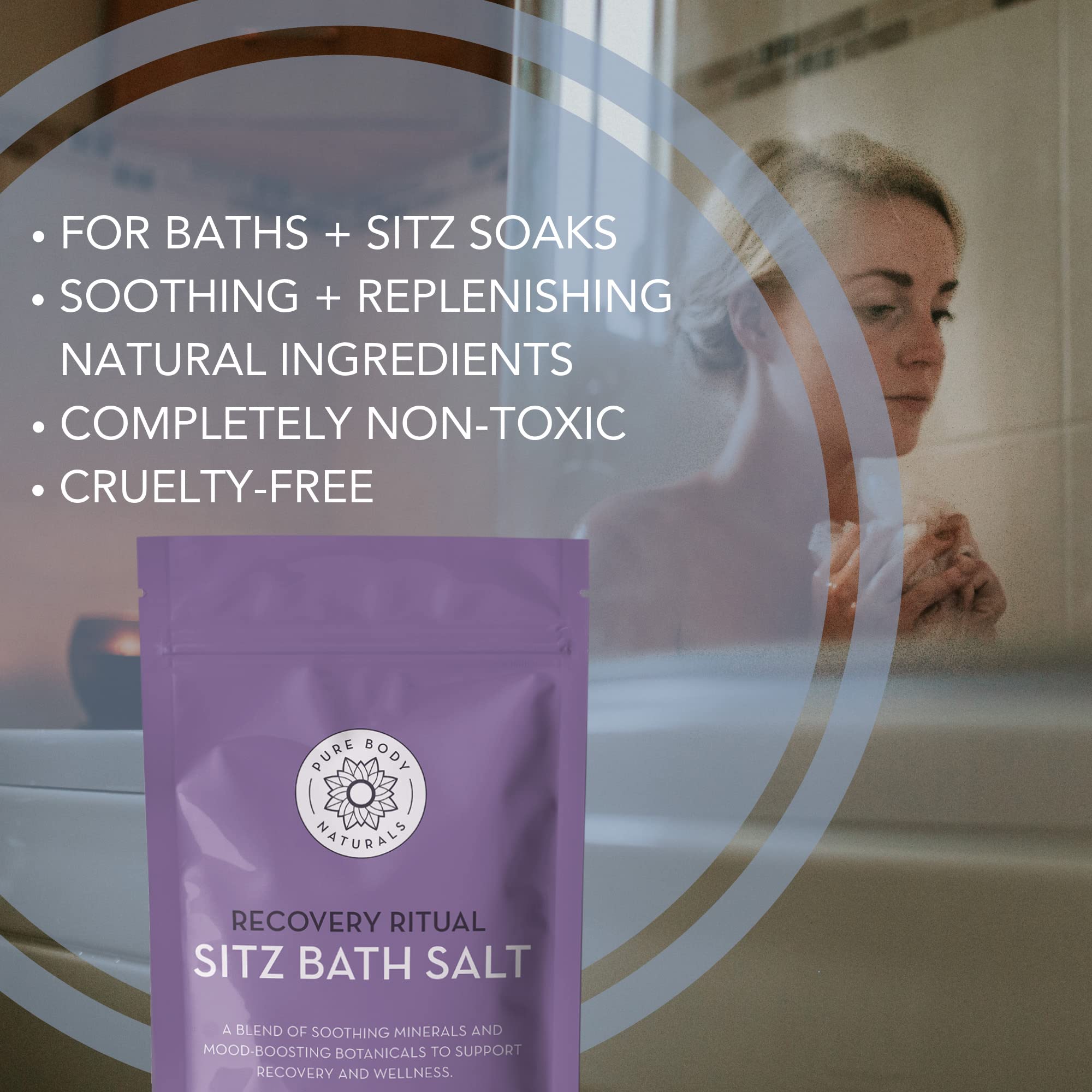 Sitz Bath Salt - Postpartum Care And Hemorrhoid Treatment - Natural Soak For Self Care And Hemmoroid Treatment - Post Partum Ess