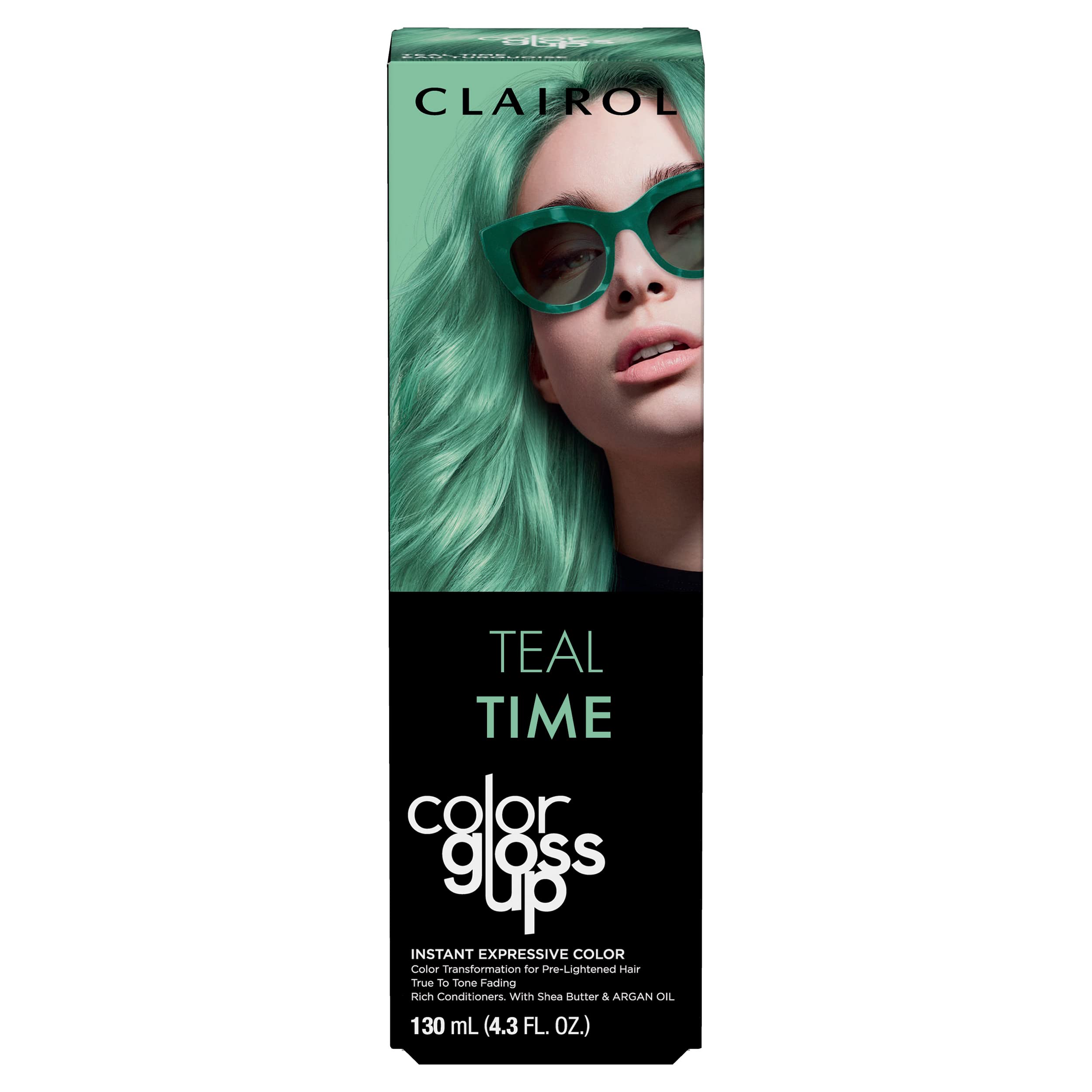 Clairol Color Gloss Up Temporary Hair Dye, Teal Time Hair Color, Pack of 1