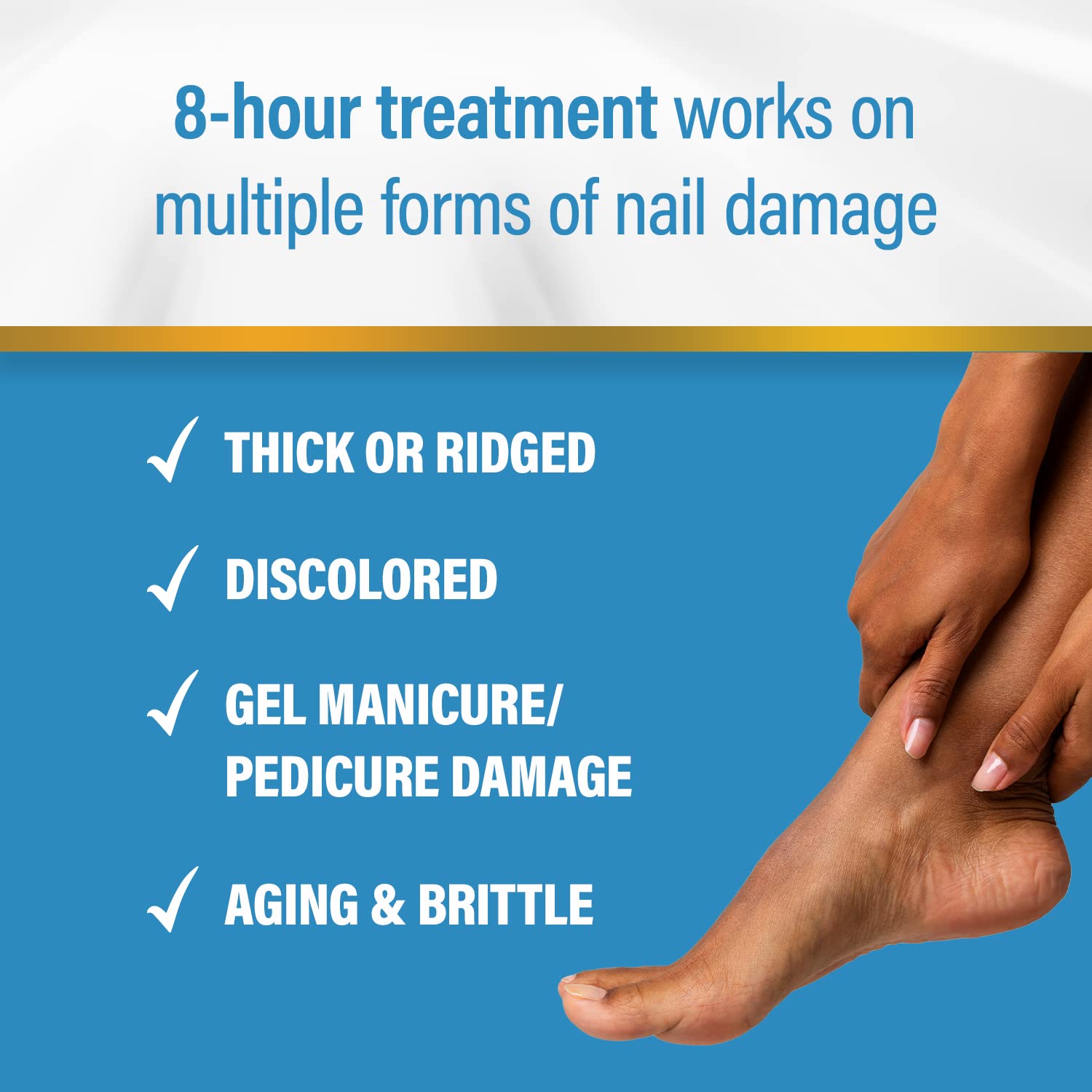 Kerasal Multi-Purpose Nail Repair Patches - 14 Count - Nail Repair For Damaged Nails, 8-Hour Nail Treatment Restores Healthy App