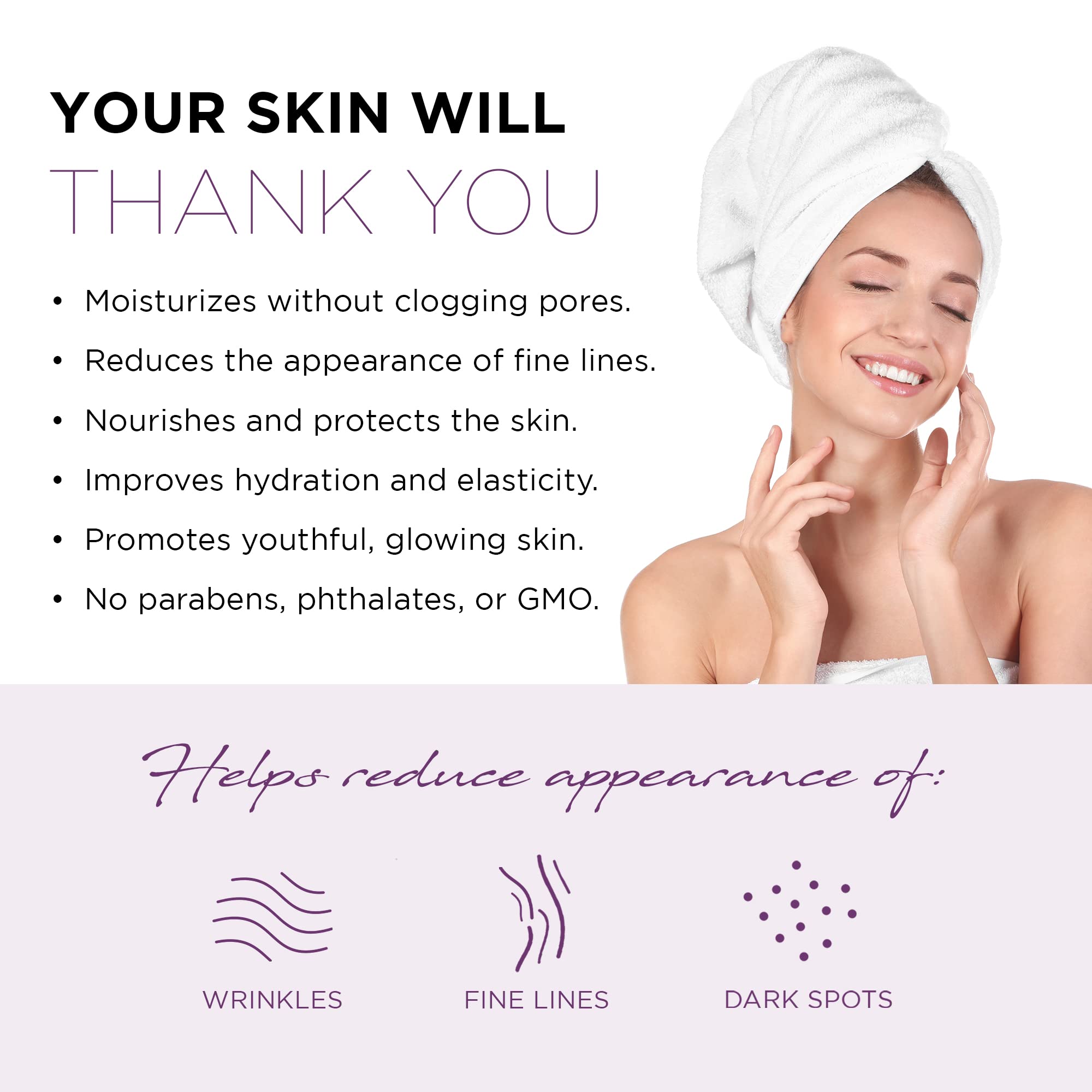 Azure Collagen & Peptides Lifting Sheet Facial Mask - Restoring, Smoothing & Moisturizing Face Mask - Helps Reduce Fine Lines &