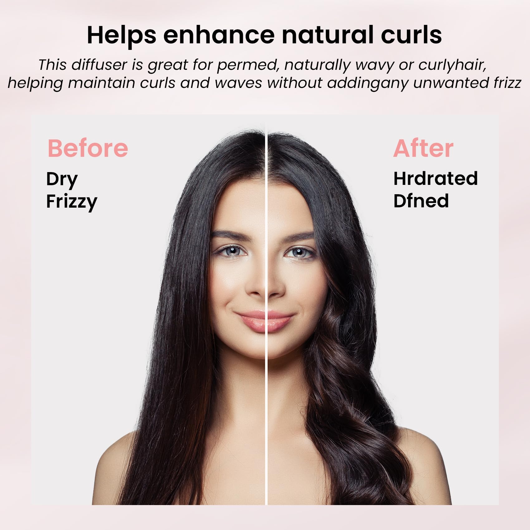 Livcruin New Version Diffuser Attachment for Dyson Airwrap - Grey, Upgraded Hair Dryer Diffuser