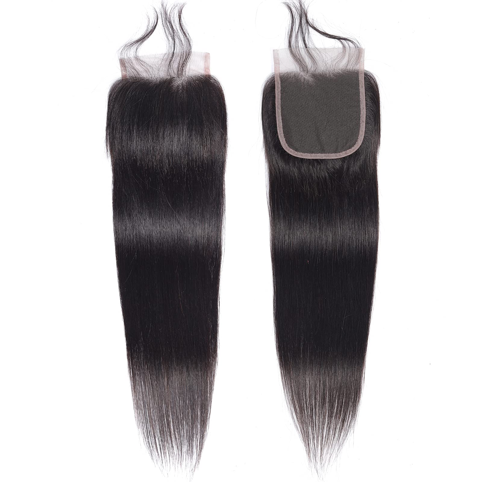 Fq Peruvian Straight Human Hair Bundles With Closure(20 22 24+16 Closure) Unprocessed Virgin Human Hair 3 Bundles With Closure 1
