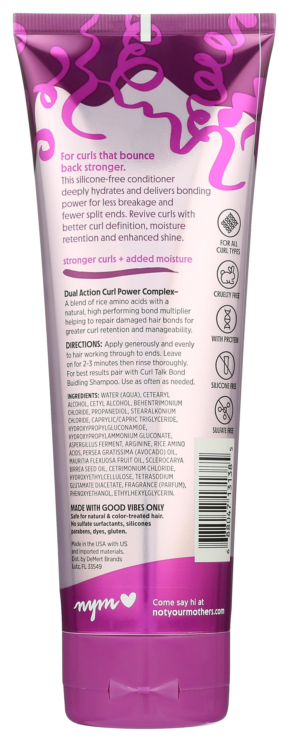 NOT YOUR MOTHER'S Curl Talk Bond Building Conditioner, 8 FZ