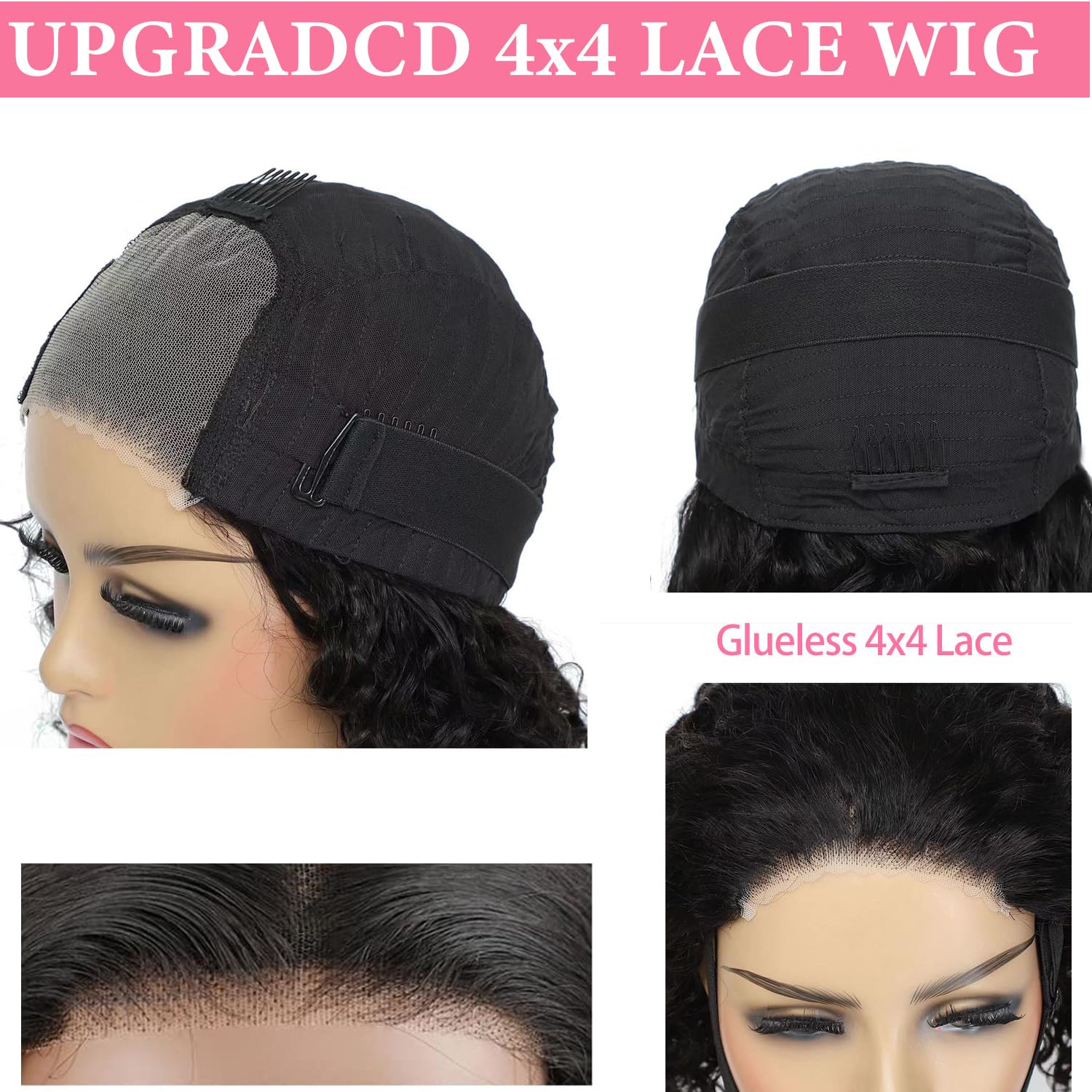Atilck Wear And Go Glueless Bob Wig - Body Wave Lace Front Human Hair Wigs For Black Women - Pre Plucked And Pre Cut 4X4 Lace Cl