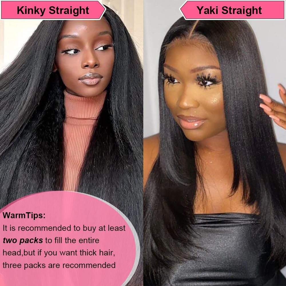 Yaki Straight Clip In Hair Extensions For Black Women Brazilian Human Hair Extensions 8Pcs Remy Hair Extensions Clip In Human Ha