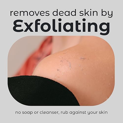 Mainbasics Korean Exfoliating Mitt - Dead Skin Remover For Body - Tan Remover Mitt & Shower Scrub - Deep Exfoliator Exfoliating