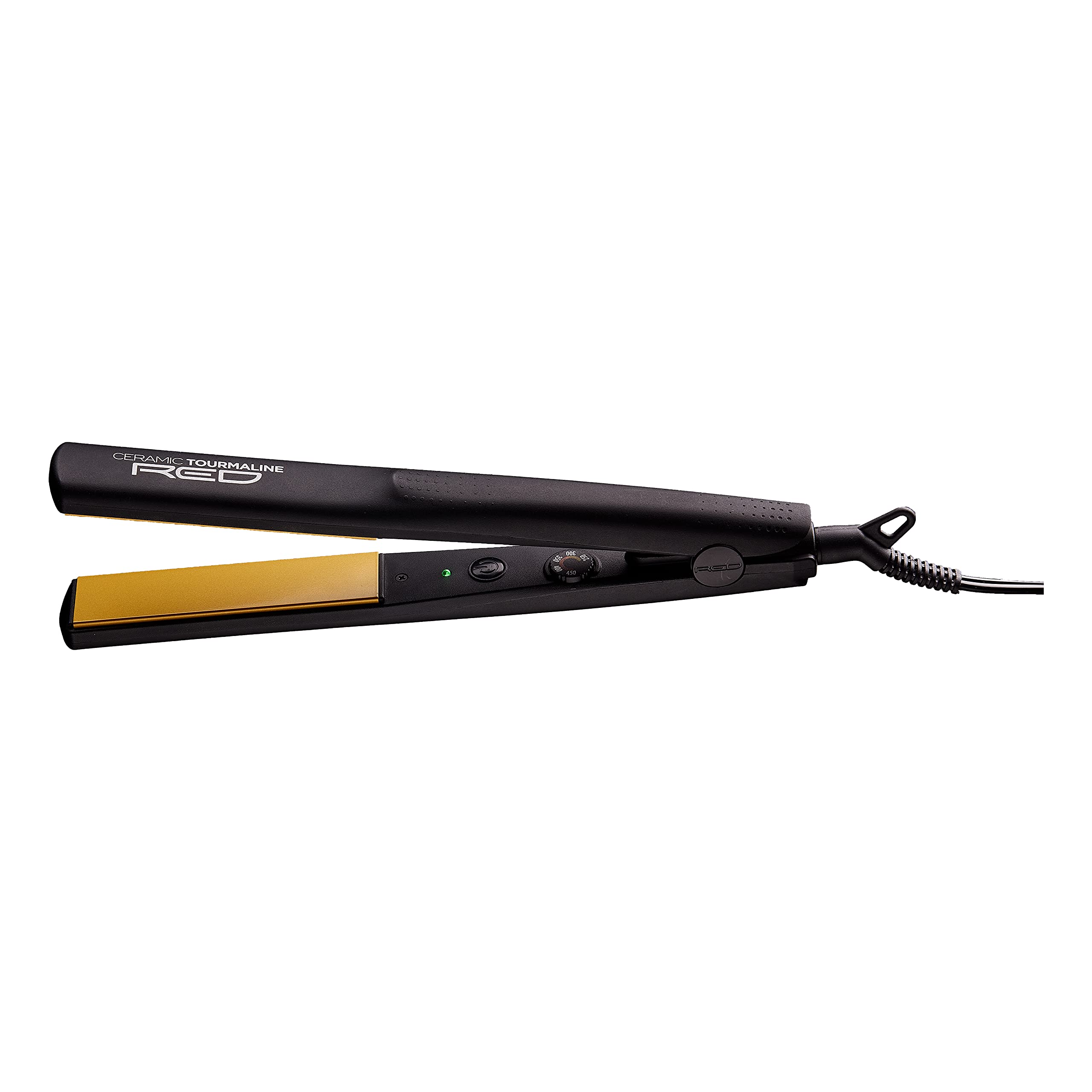 Red by Kiss 1'' Ceramic Tourmaline Flat Iron with Temperature Control