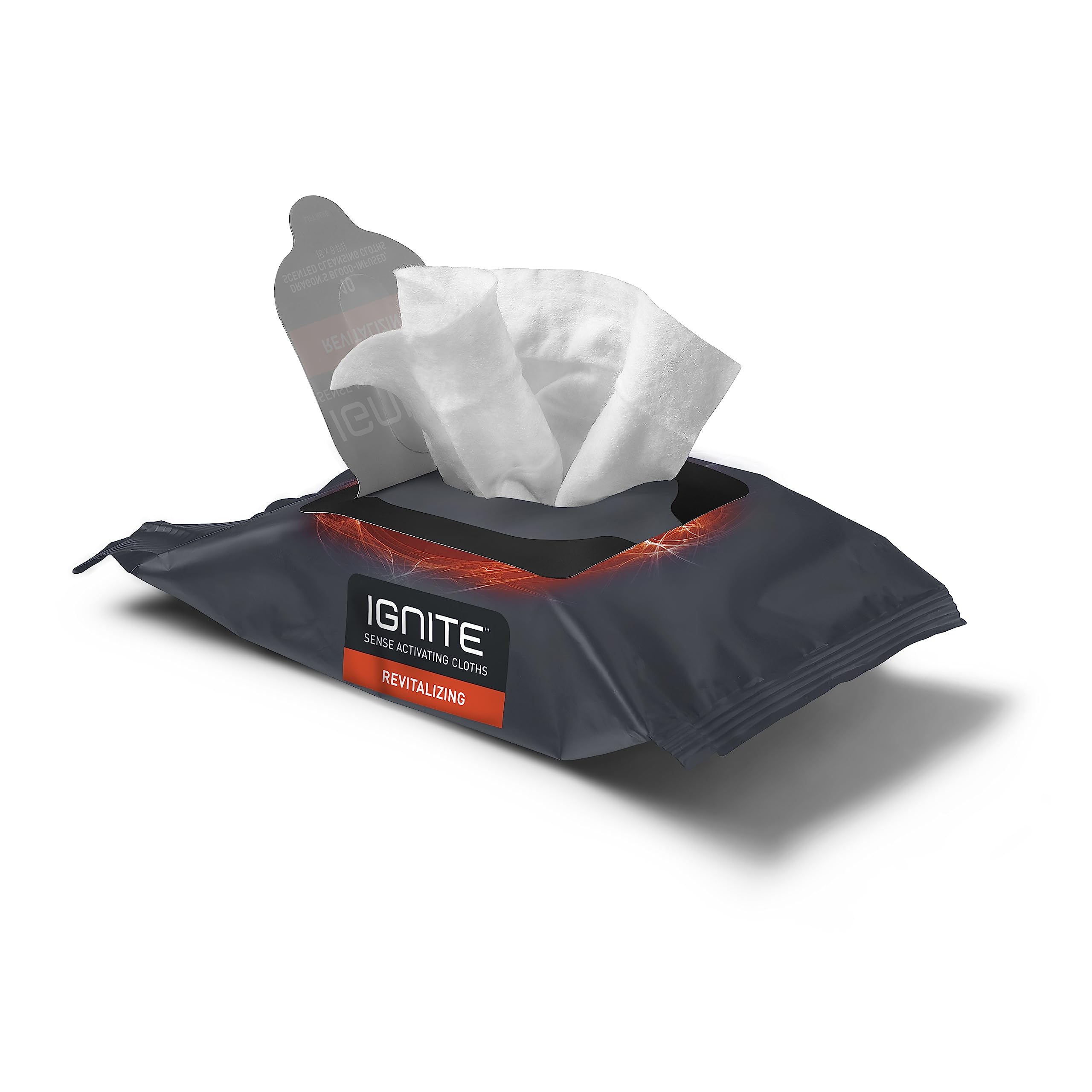 Medline Ignite Mens Body Wet Wipes, Extra Thick 8 '' X 8 '' Shower Wipes, Revitalizing Scent, 10 Count (Pack Of 3)
