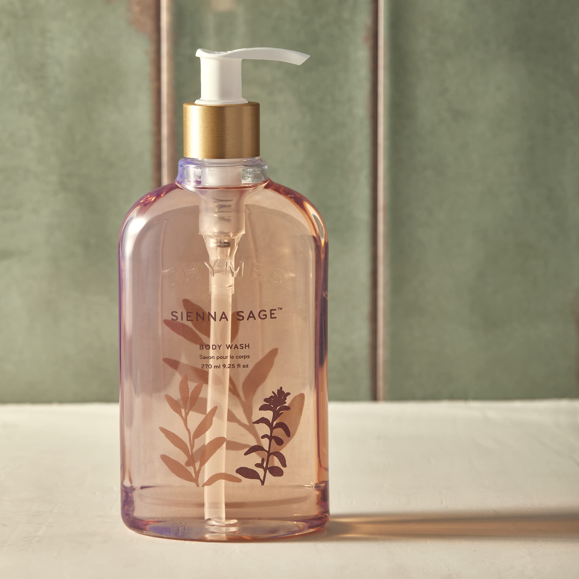 Thymes Body Wash - Liquid Soap For Bath And Shower - For Women And Men - Sienna Sage (9.25 Fl Oz)