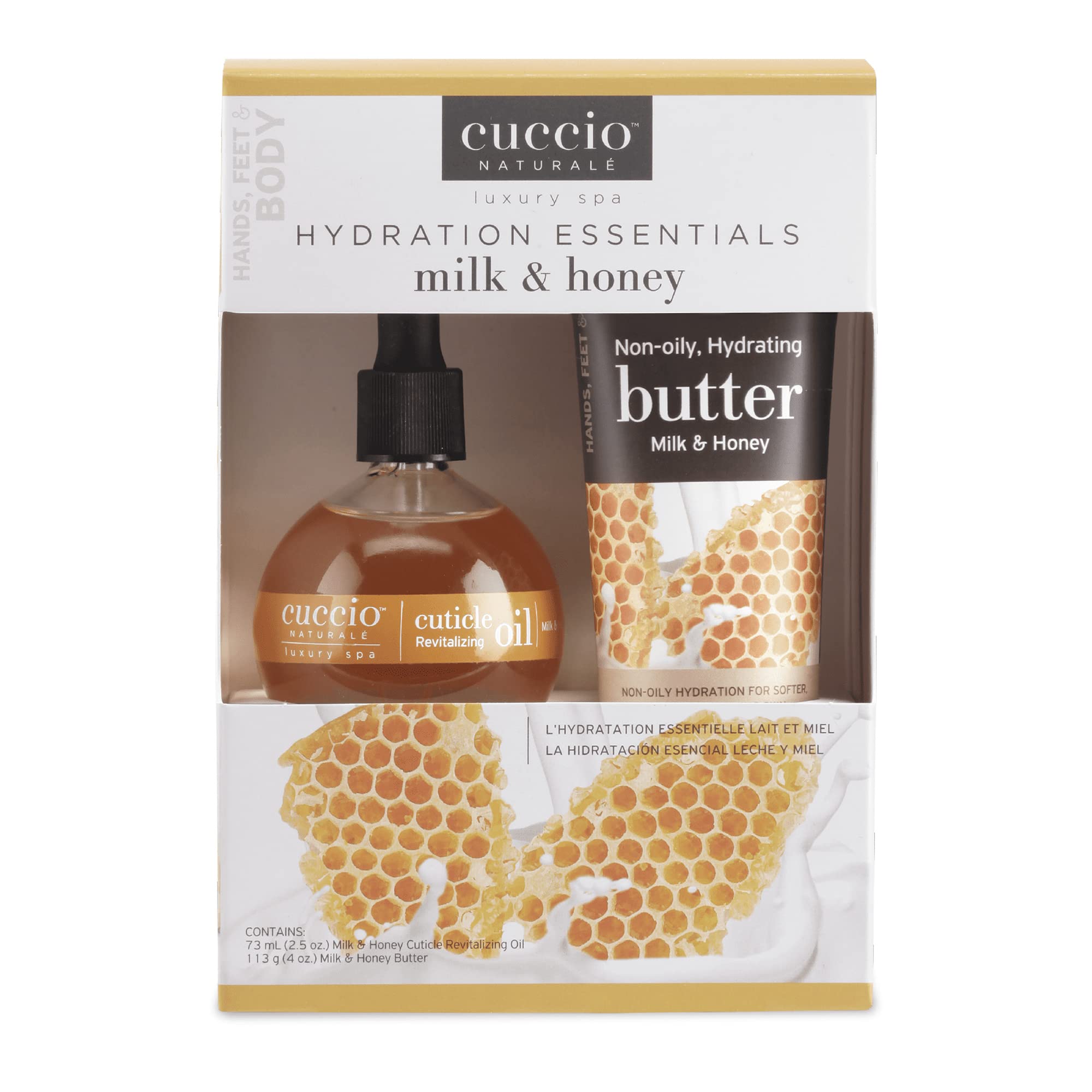 cuccio Naturale Luxury Spa Hydration Essentials Set - Provides Nourishing Hydration - Soothes And Softens The Skin - Delivers A