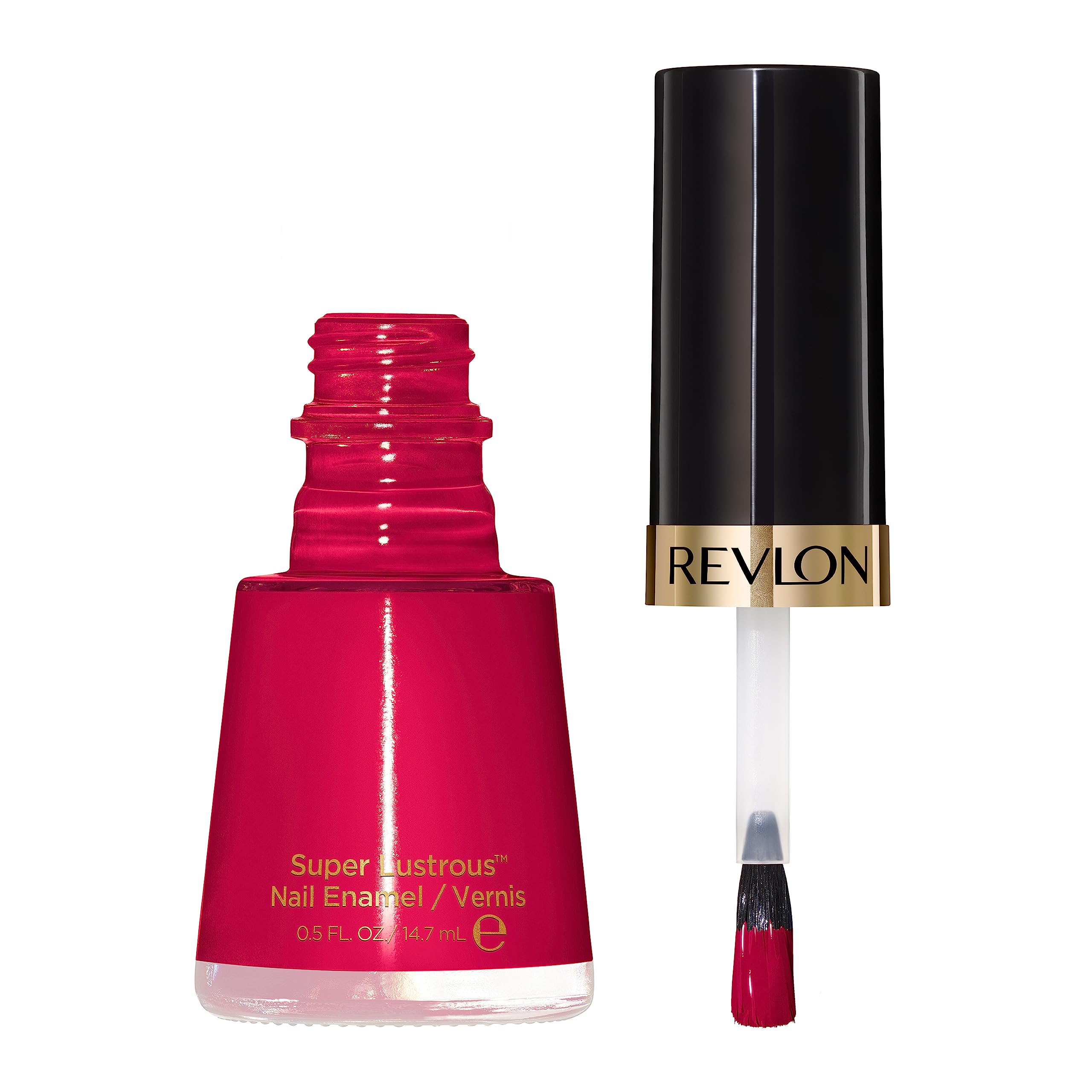 Revlon Super Lustrous Nail Polish, Chip-Resistant & Longwear Formula, High Shine Finish, 270 Cherries In The Snow, 0.5 Fl Oz