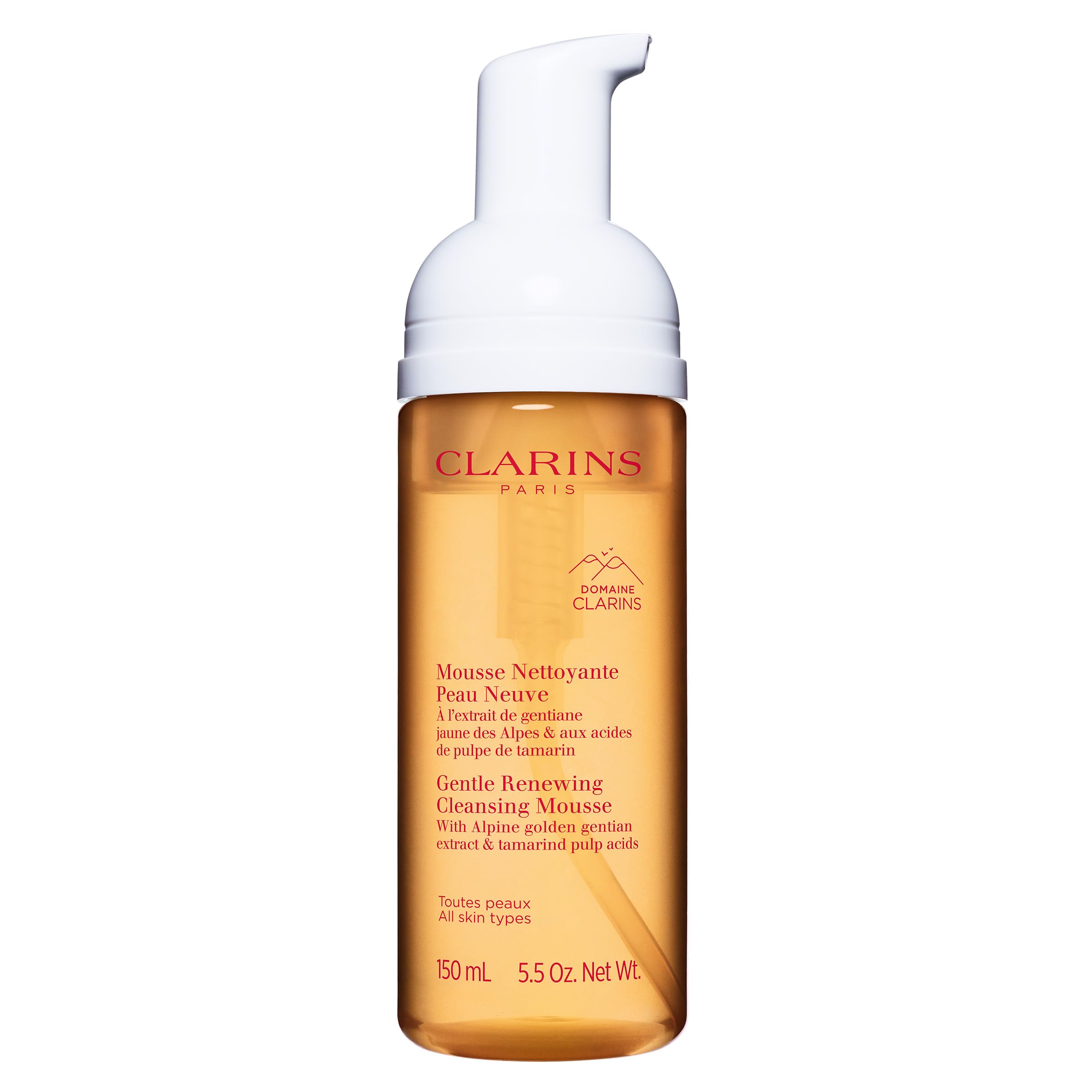 Clarins Gentle Renewing Cleansing Mousse | Cleanses, Gently Exfoliates & Refreshes | Foaming Mousse |Soap-No|SLS-No | Dermatolog
