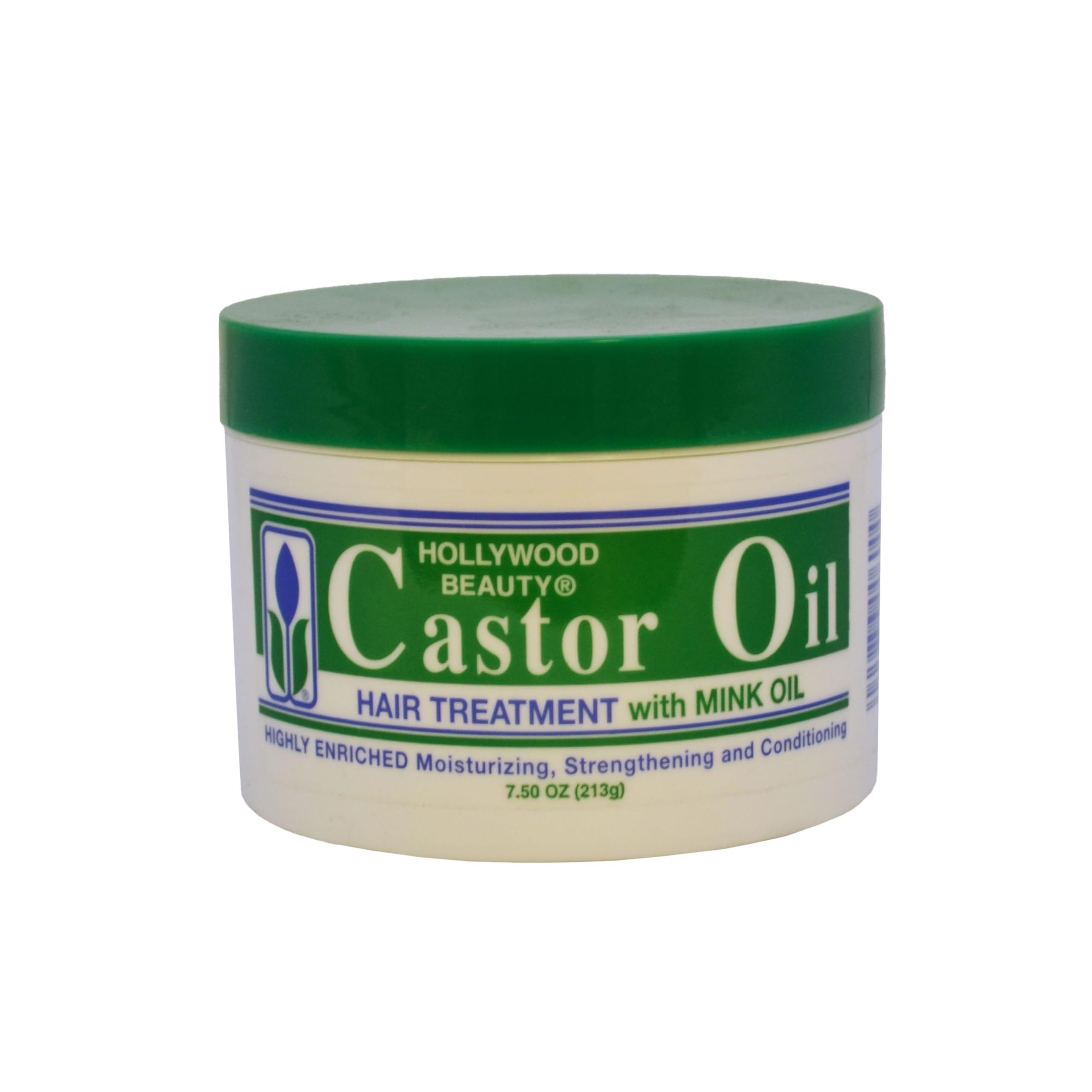 Hollywood Beauty Castor Oil Hair Treatment with Mink Oil, 7.5 Ounce, White, Model HB-600/6