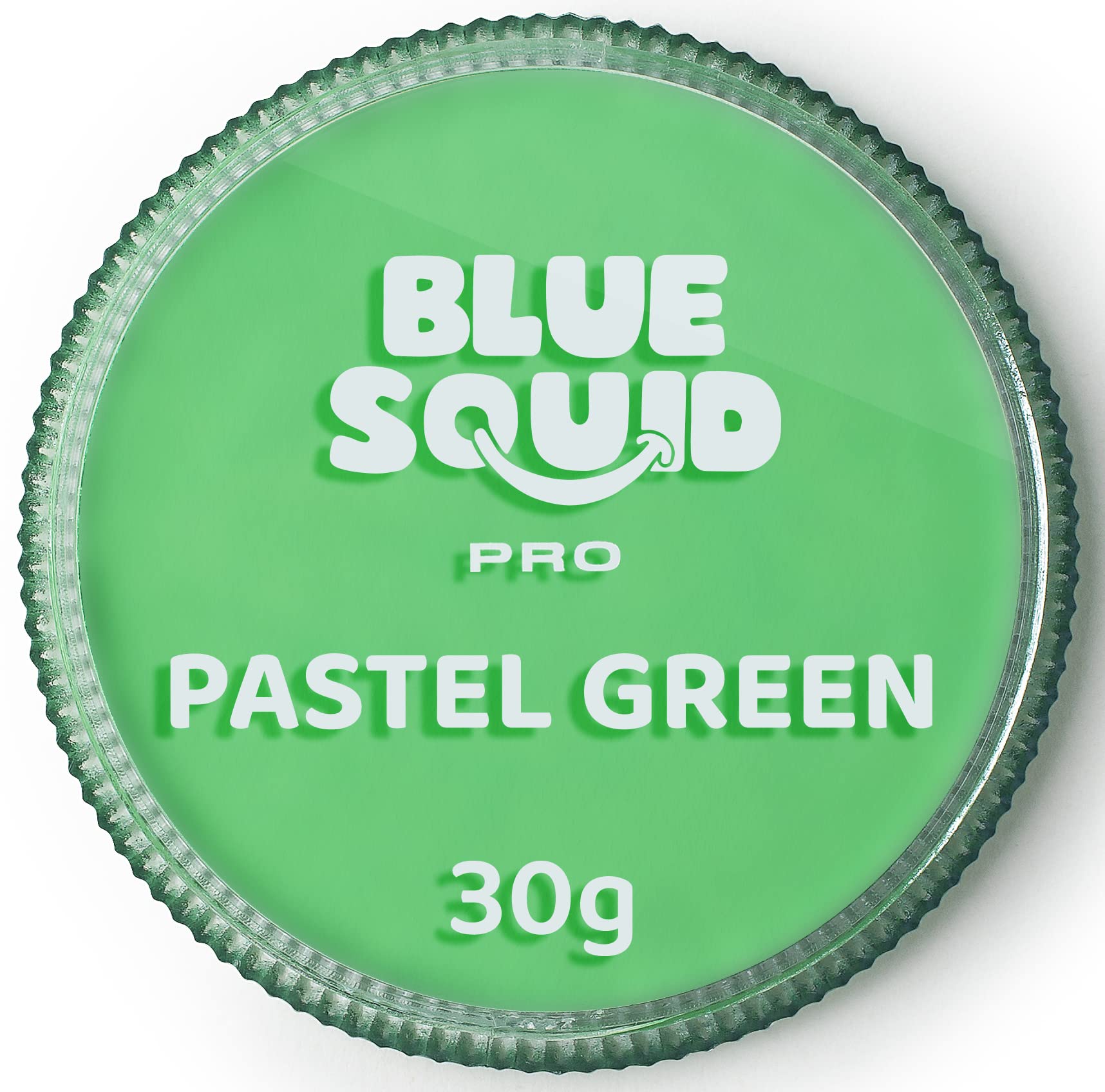 Blue Squid Pro Face Paint - Pastel Green (30Gm), Professional Water Based Single Cake Face & Body Paint Makeup Supplies For Adul