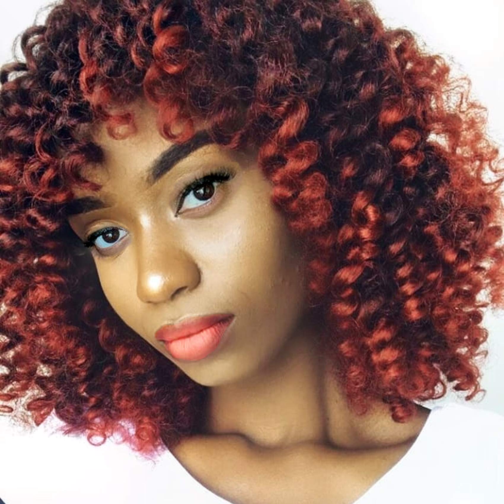 3Packs JAMAIcAN BOUNcE African collection crochet Braiding Hair ginger crochet Hair Wand curl crochet Braids 60 Strands Ombre Sy