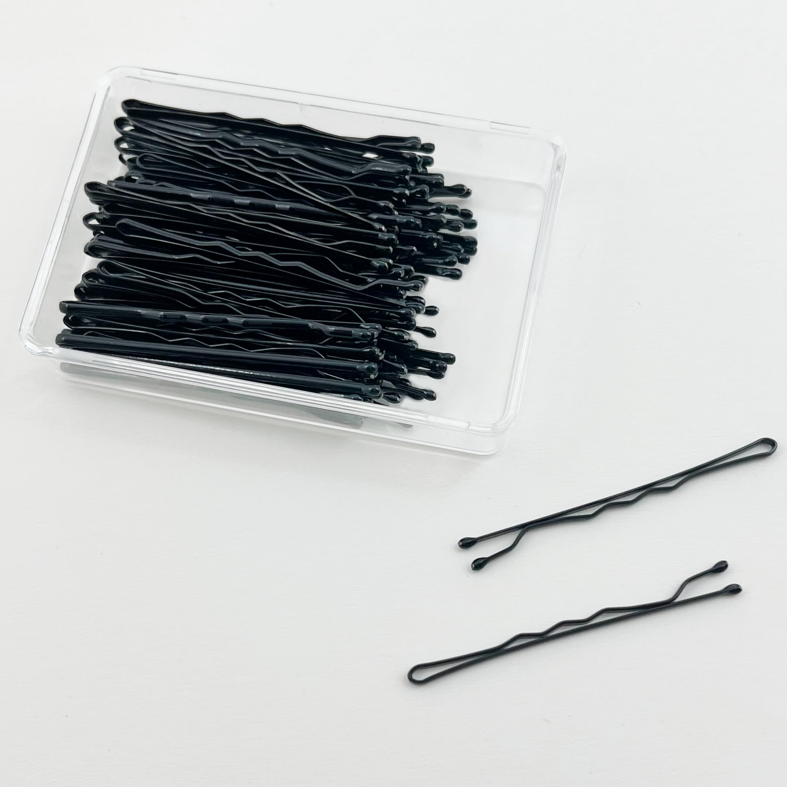 Amazon Basics Bobby Pins in Case Black 72 Count