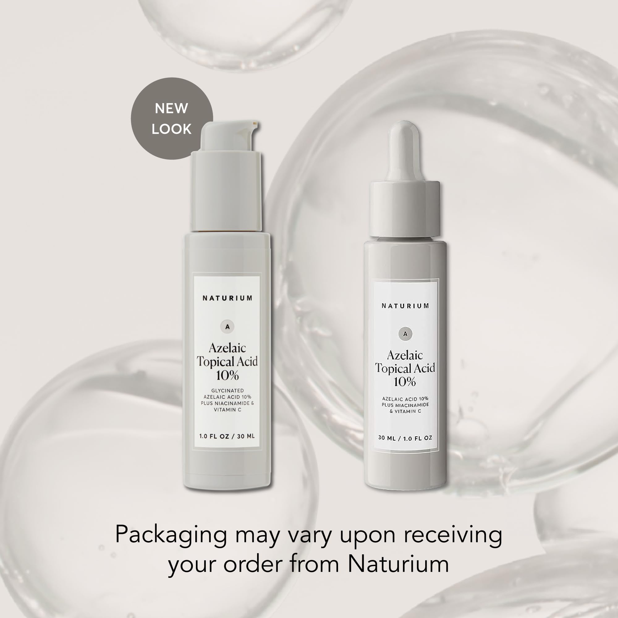 Naturium Azelaic Topical Acid 10% Treatment with Niacinamide & Vitamin C, 1 oz, for Face & Skin Care