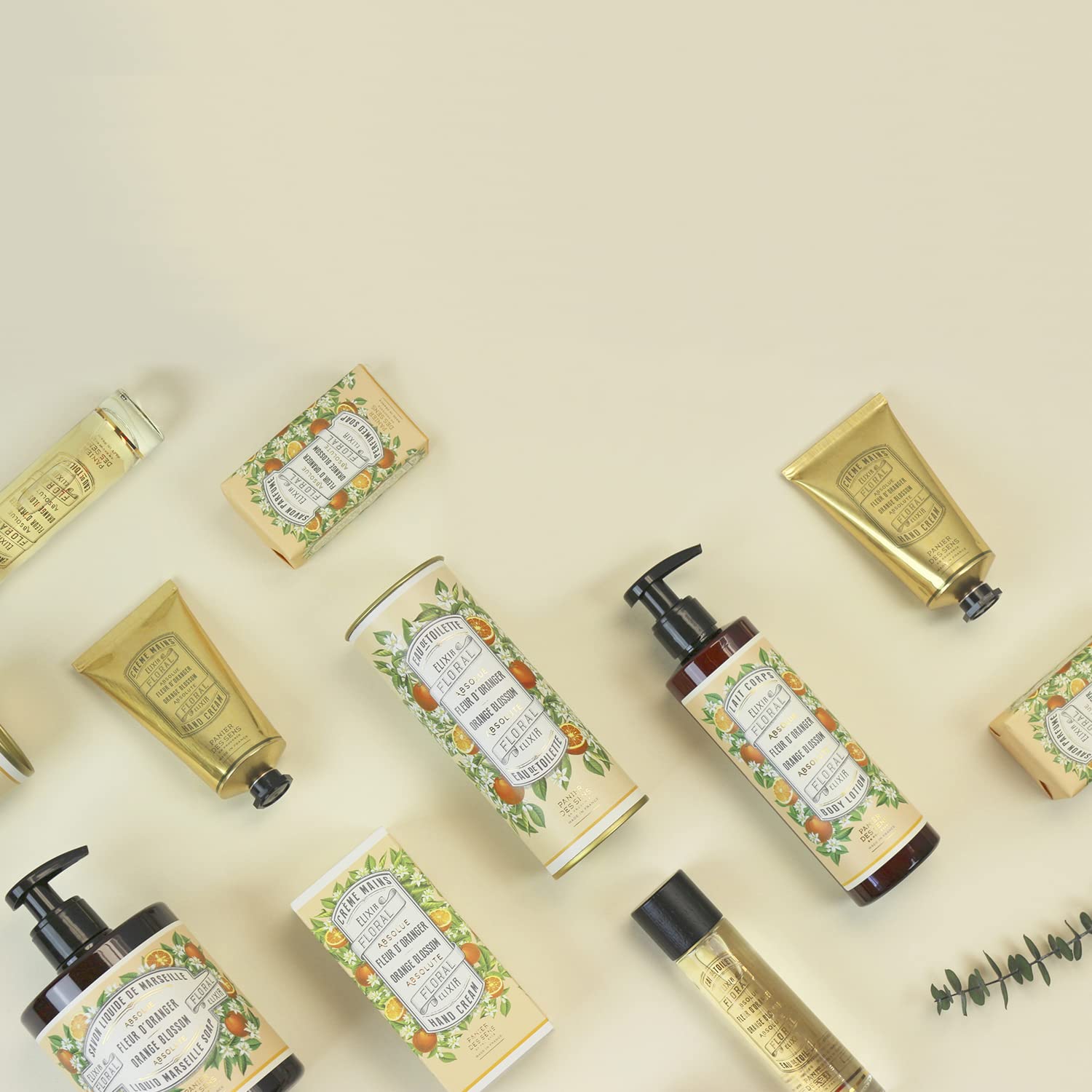 Panier des Sens Marseille Liquid Hand Soap - Orange Blossom, 16.9 Fl Oz, Moisturizing with Coconut Oil, 96% Natural Ingredients