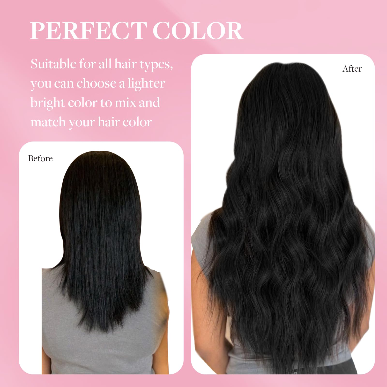 Maxita Tape In Hair Extensions Jet Black 100% Remy Human Hair 22 Inch 40Pcs 100G/Pack Straight Seamless Real Hair Extensions Tap