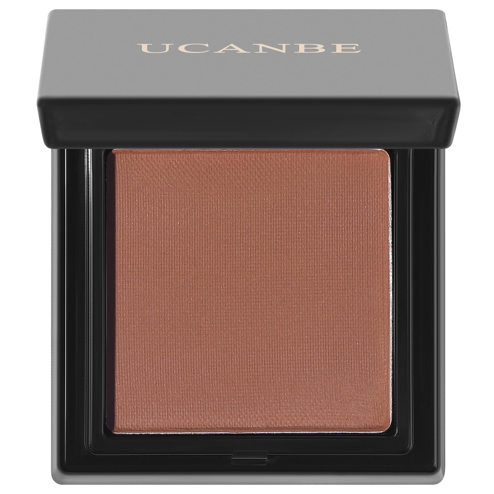 Ucanbe Brown Single Eyeshadow Palette, Highly Pigmented Matte Eye Shadow Powder, Professional Long-Lasting Waterproof Makeup Pal
