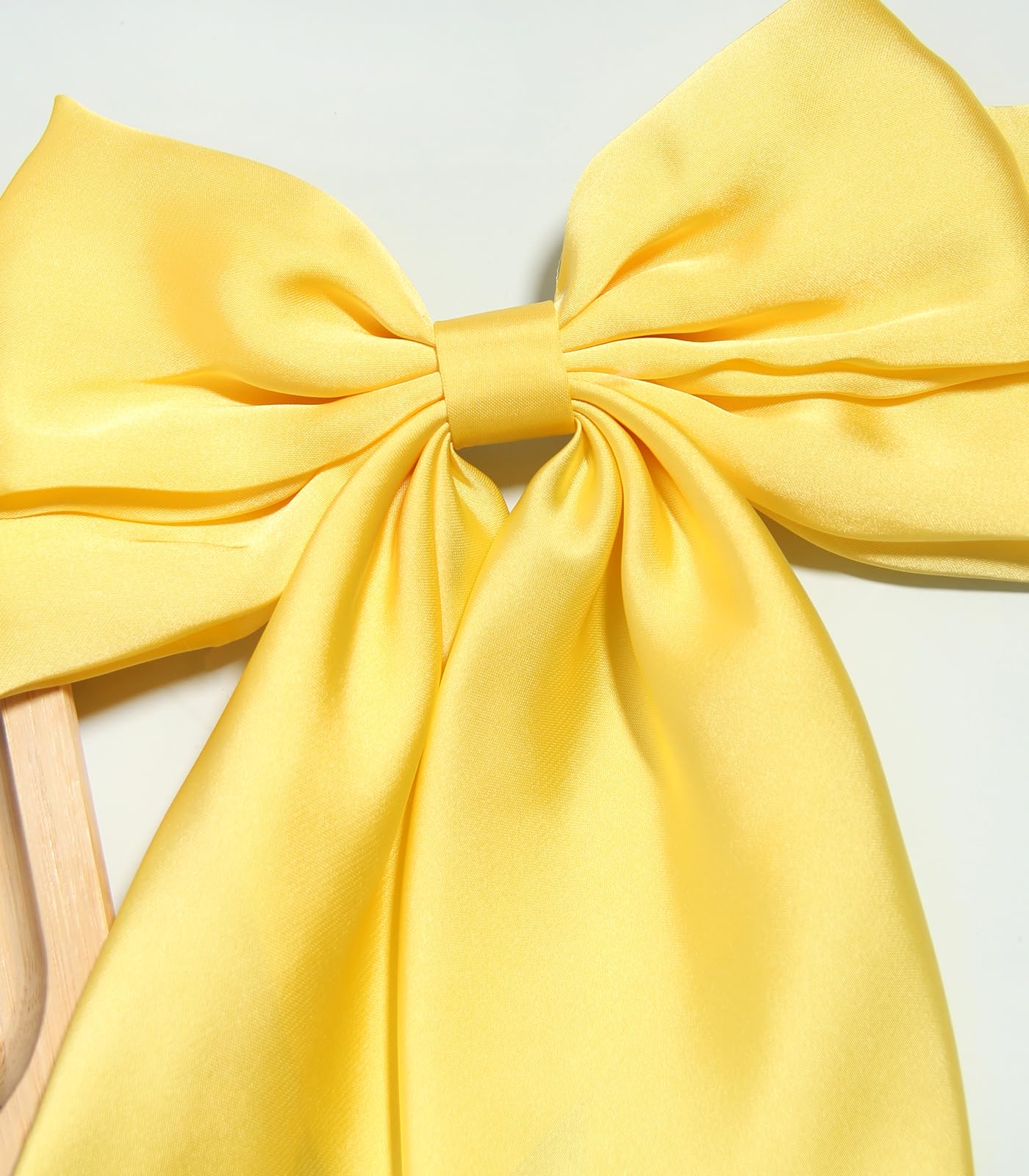 Susulu Hair Bows For Women,Yellow Bow Hair Clips For Girl Hair Bows Barrette Metal Clips Long Ribbon Hairpin Party Bows For Hair