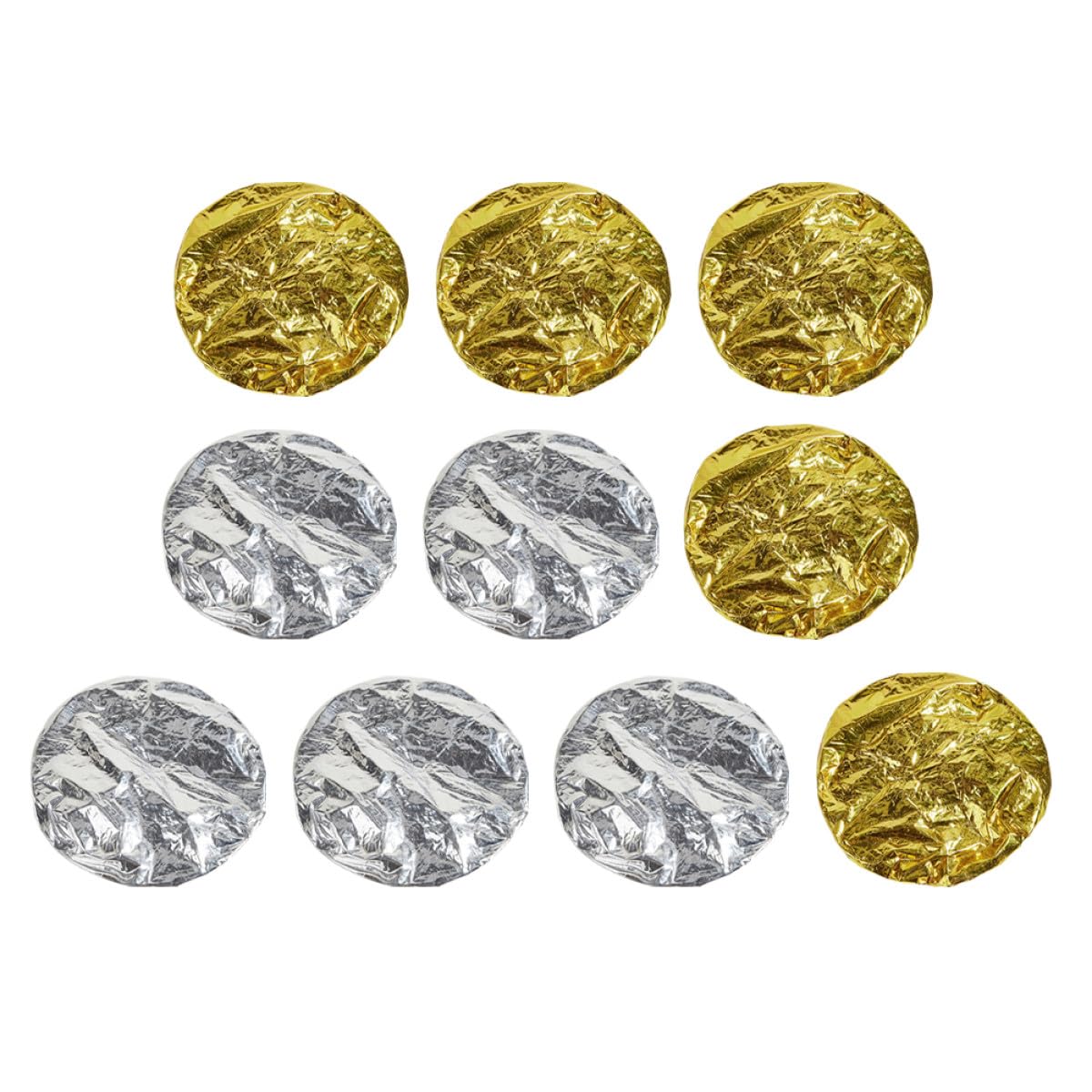 DEARMAMY 10pcs Aluminum Foil Heat Thermal Hair Caps Scalp Protection Evaporation Caps for Hair Dyeing and Deep Conditioning Trea