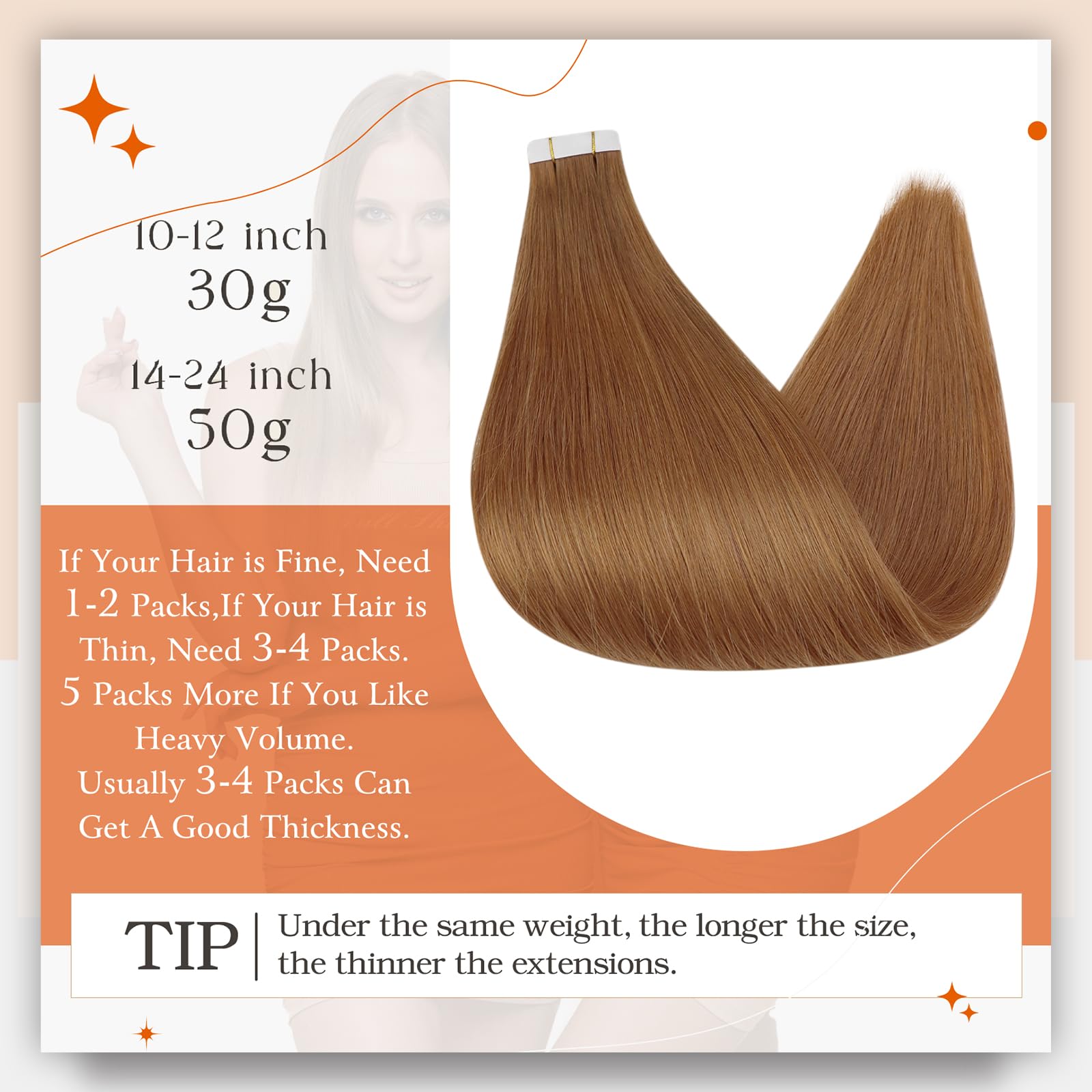 Full Shine Tape In Hair Extensions Human Hair Color 330 Auburn Hair Extensions Tape In 10 Inch Tape In Extensions 30G Invisible