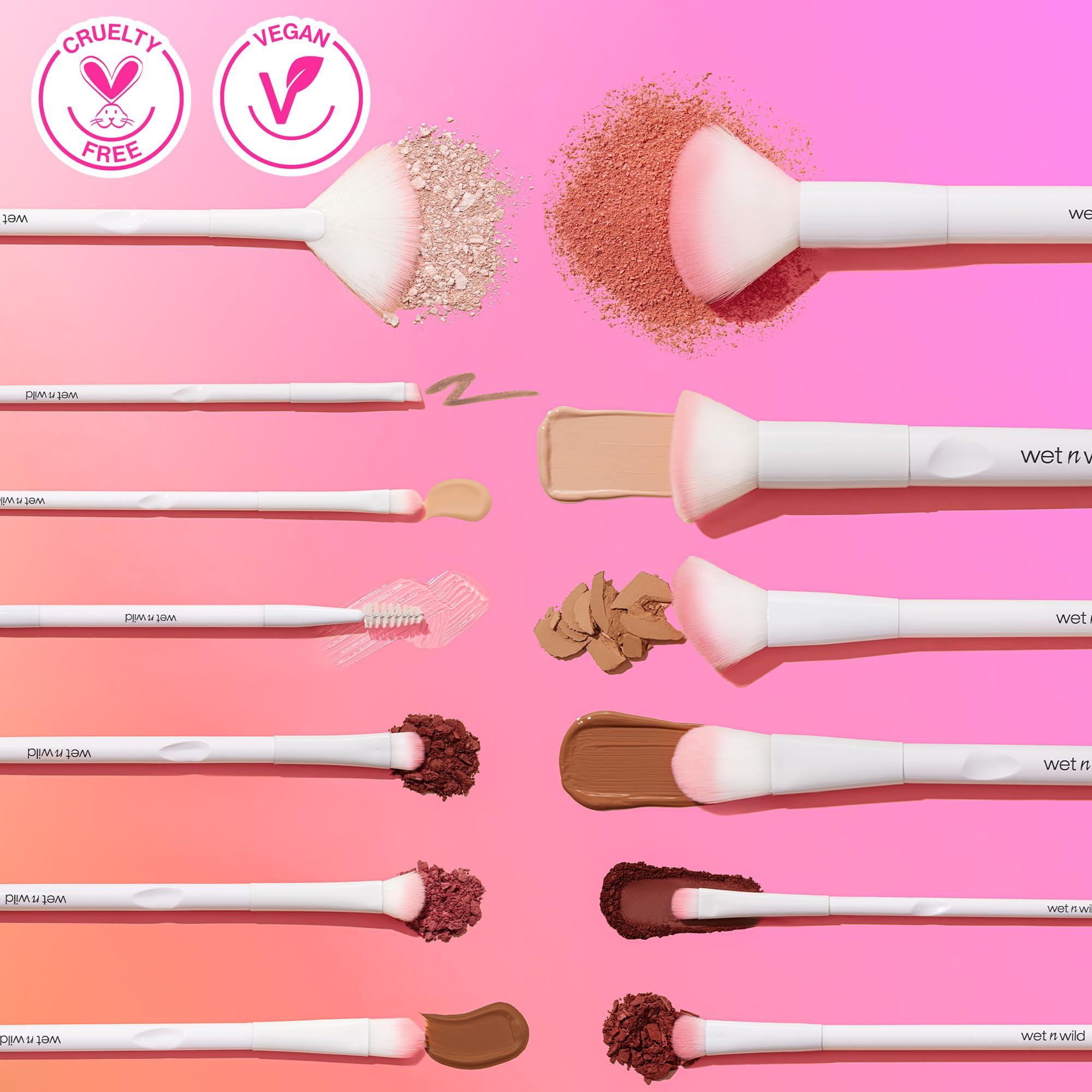 Wet N Wild Kabuki Brush, Flat Top Blending Brush, For Liquid & Mineral Foundation, Ergonomic Handle