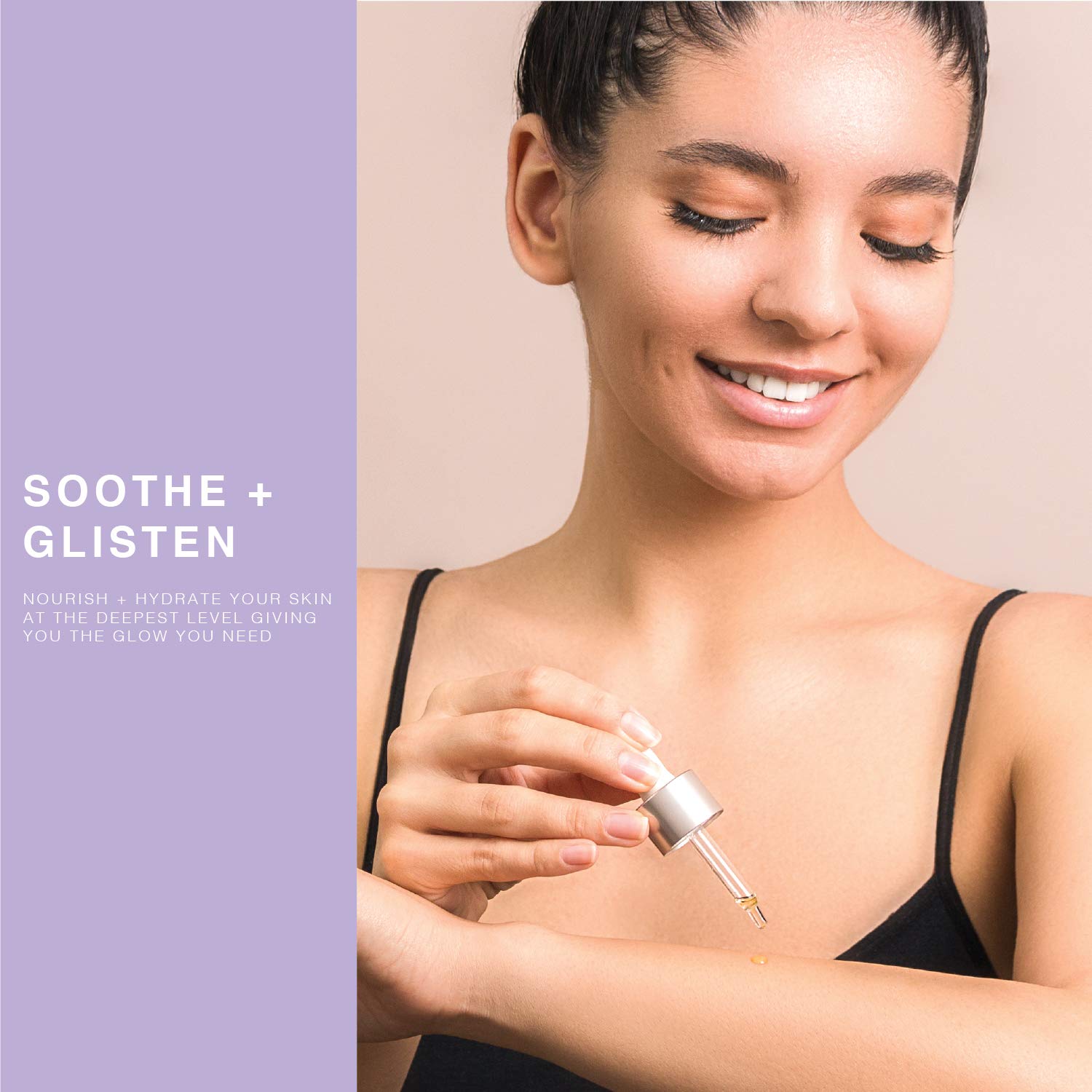 Lavender Multi-Use Oil for Face, Body and Hair - Organic Blend of Apricot, Vitamin E, Fractionated Coconut and Sweet Almond Oil