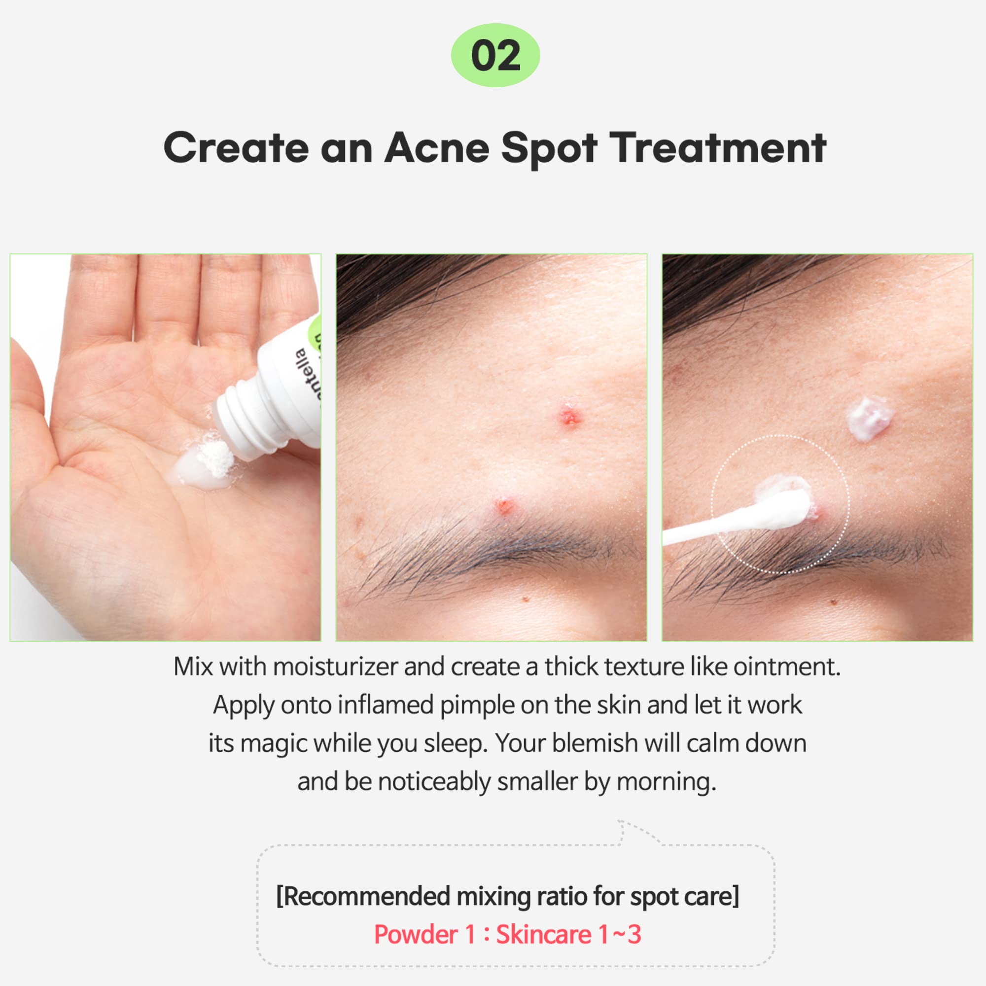 TIAM Centella Blending Powder, CICA Powder, Sebum Control, reduce acne marks, Asiaticoside, Madecassic Acid, Asiatic Acid, 0.35