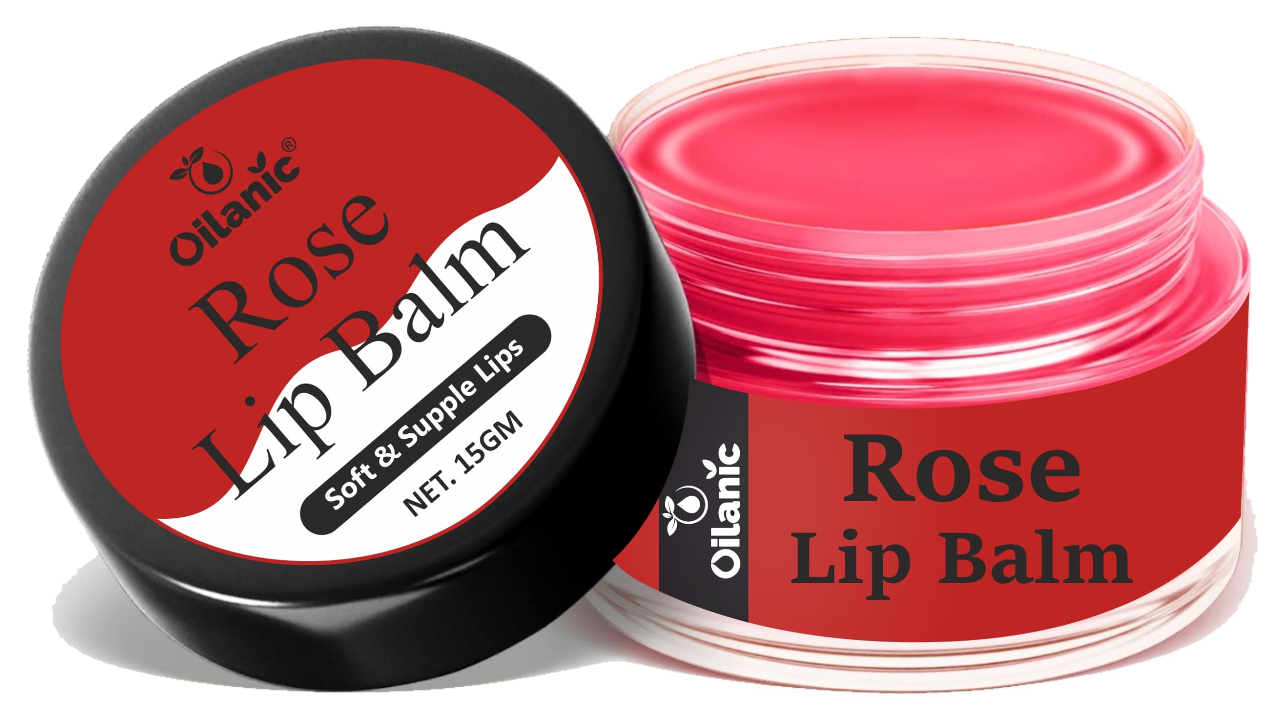 Oilanic Rose Lip Balm For Dry & Chapped Lips | Lip Protection & Nourishment | Lip Balm With Spf | For Men & Women | Suitable For