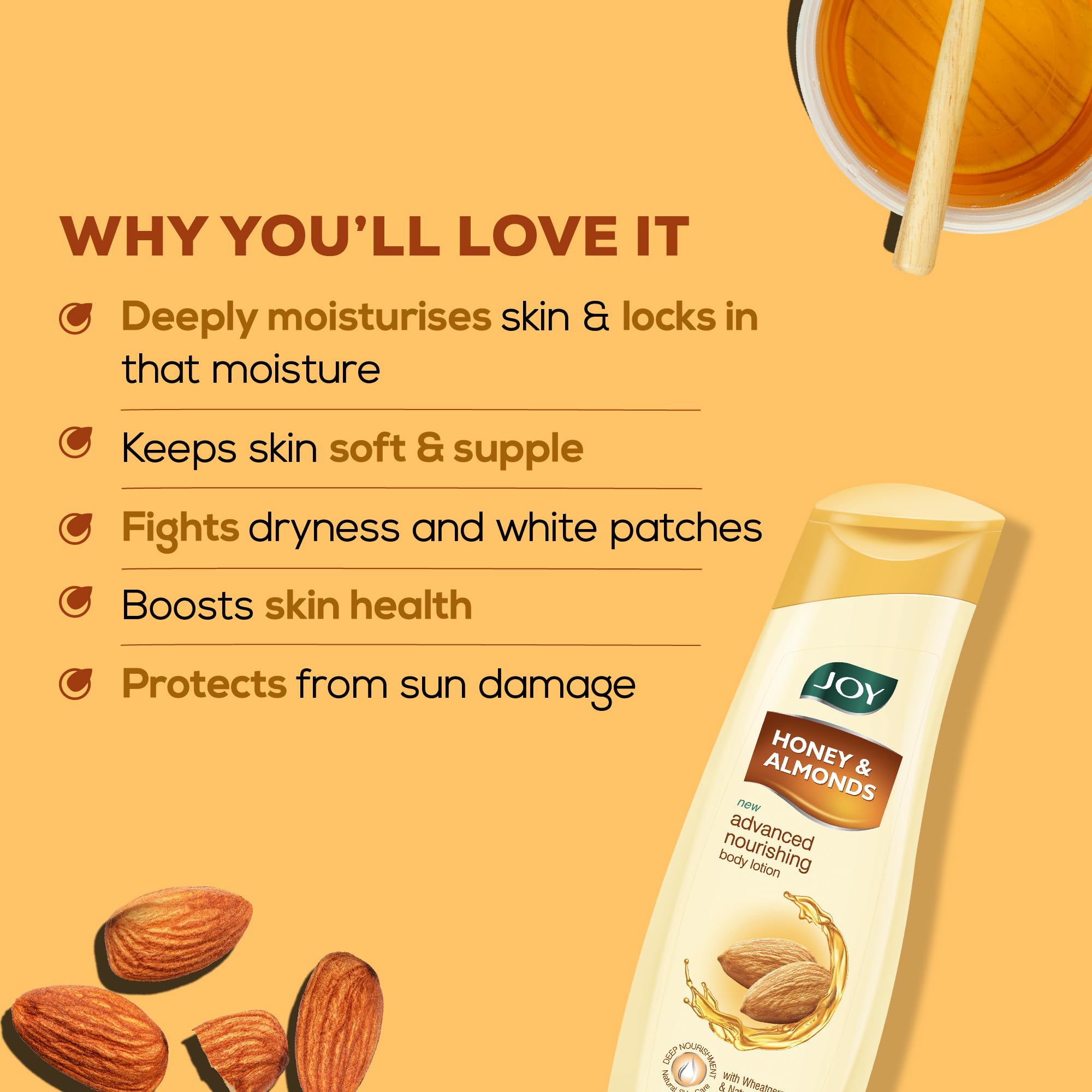 Joy Honey & Almonds Body Lotion 300ml
