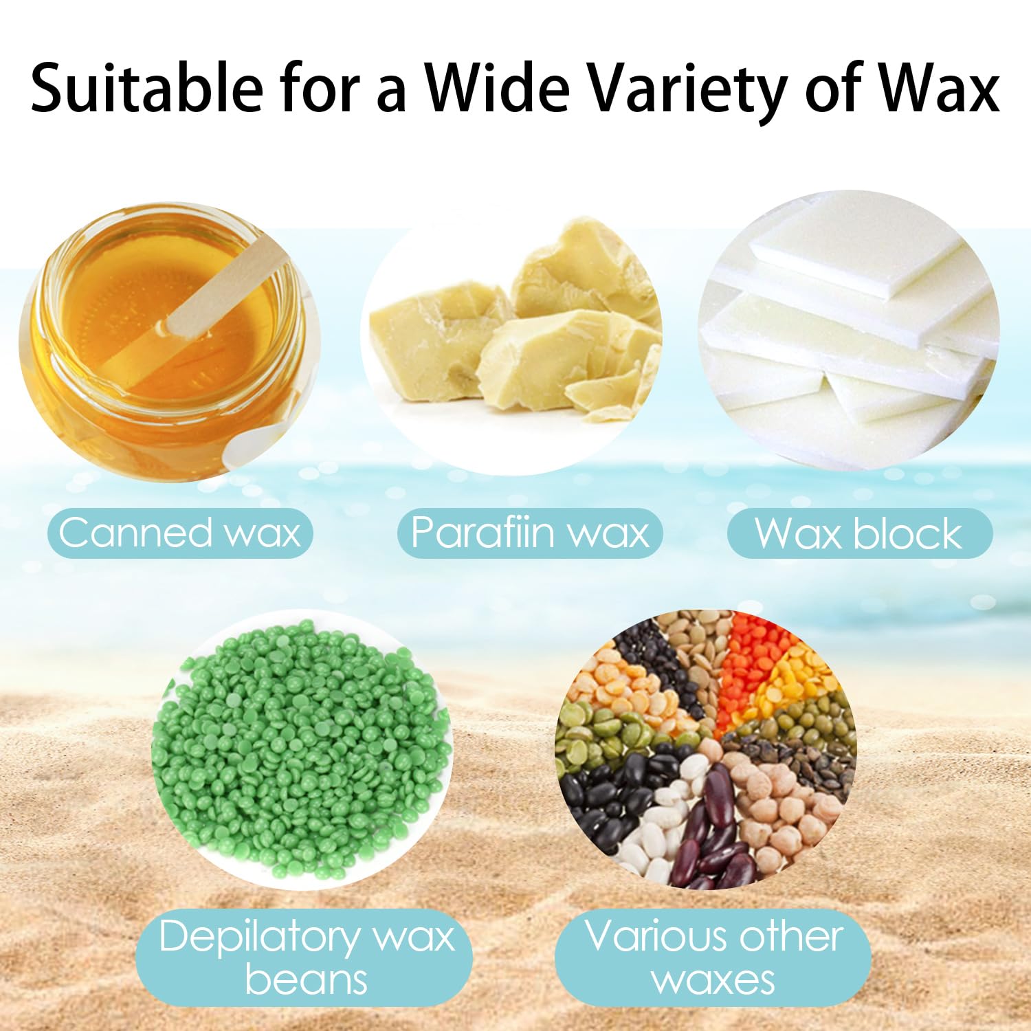 Professional Dual Wax Warmer For Hair Removal, Double Electric Wax Heater Machine With 100Pcs Wax Sticks-Wax Pots With Adjustabl