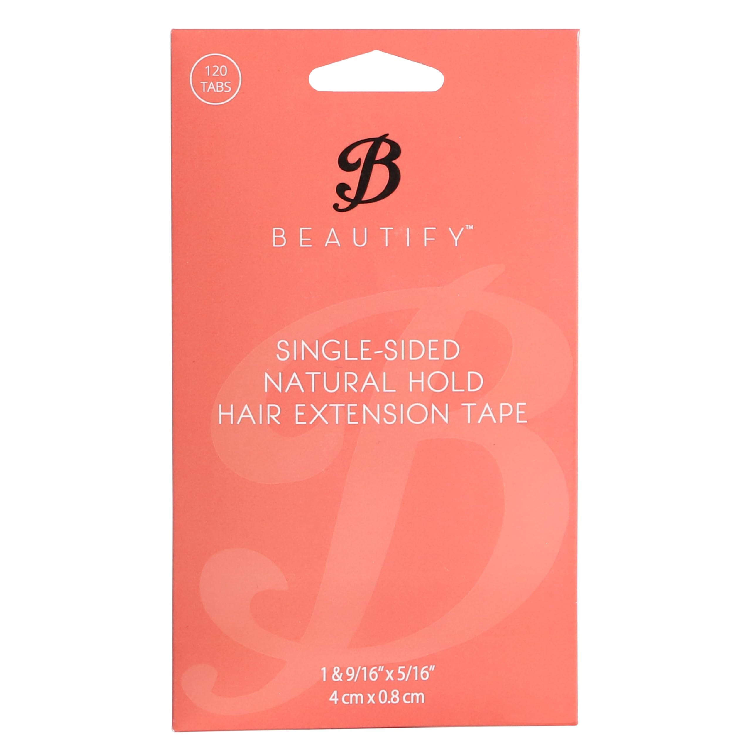 Beautify Natural Hold Single Sided Extension Tabs 120 Pieces for Tape in Hair Extensions, Hair Tape Installs, Wig Applications, 