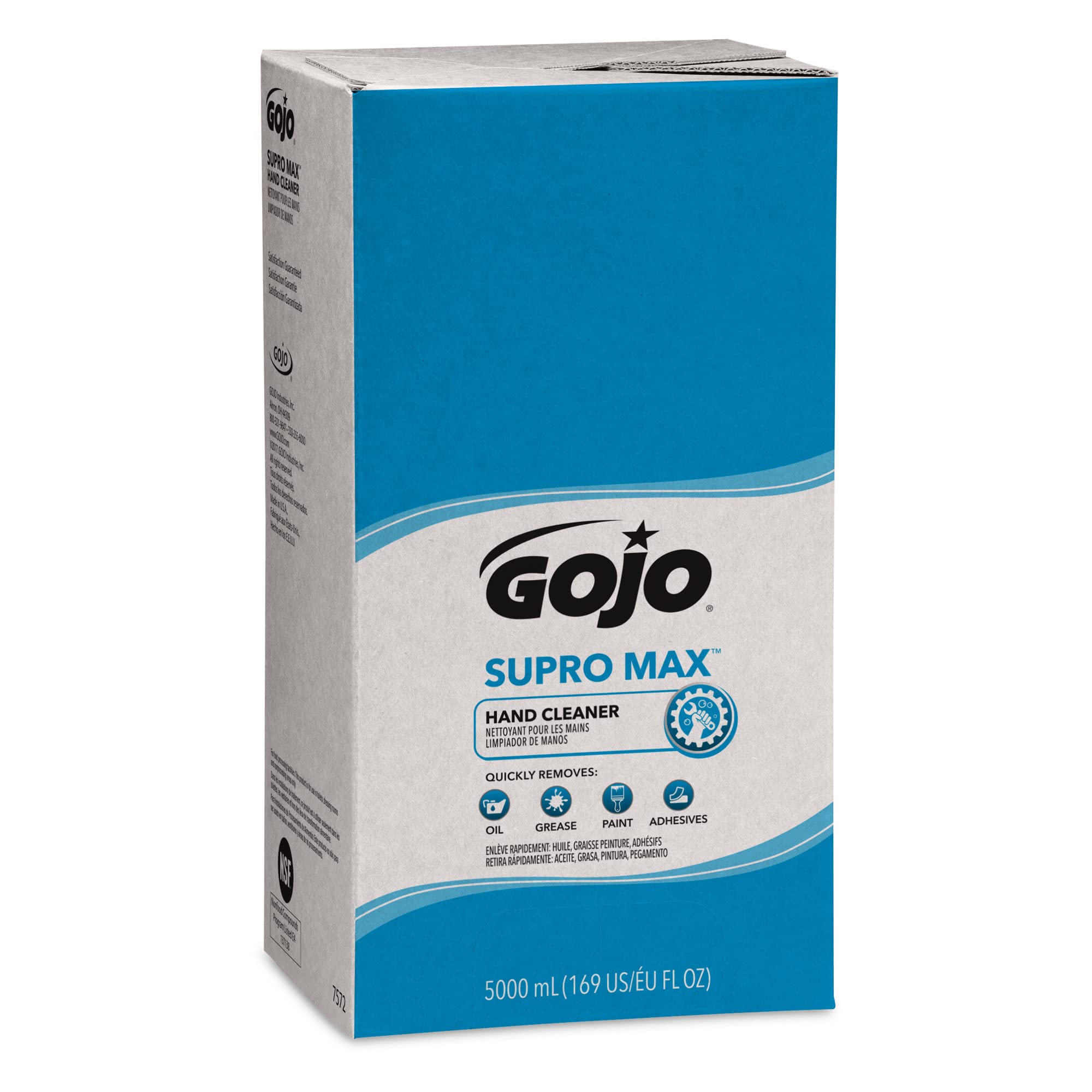 GOJO PRO TDX SUPRO MAX Hand Cleaner, 5000 mL Heavy-Duty Hand Cleaner Refill PRO TDX Dispenser (Pack of 2) - 7572-02