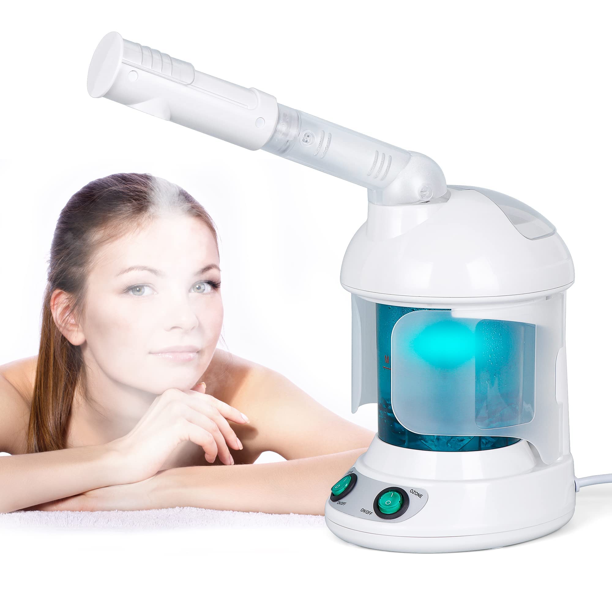 Nova Microdermabrasion 2 In 1 Hair Steamer & Uv Ozone Facial Steamer, Face Steamer Hair Humidifier Hot Mist Moisturising Hydrati