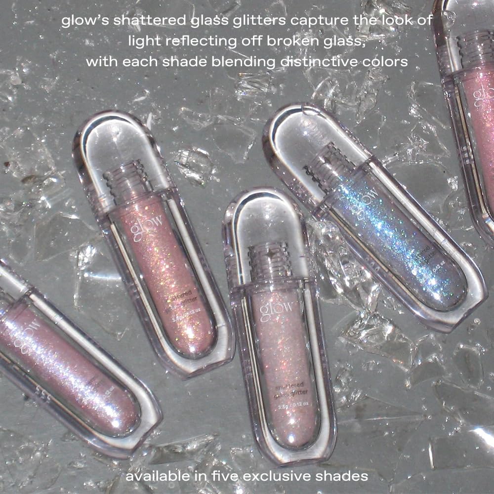 glow shattered glass glitter #unknown : long lasting, shimmering eye glitter, liquid glitter eyeshadow & highlighter with precis