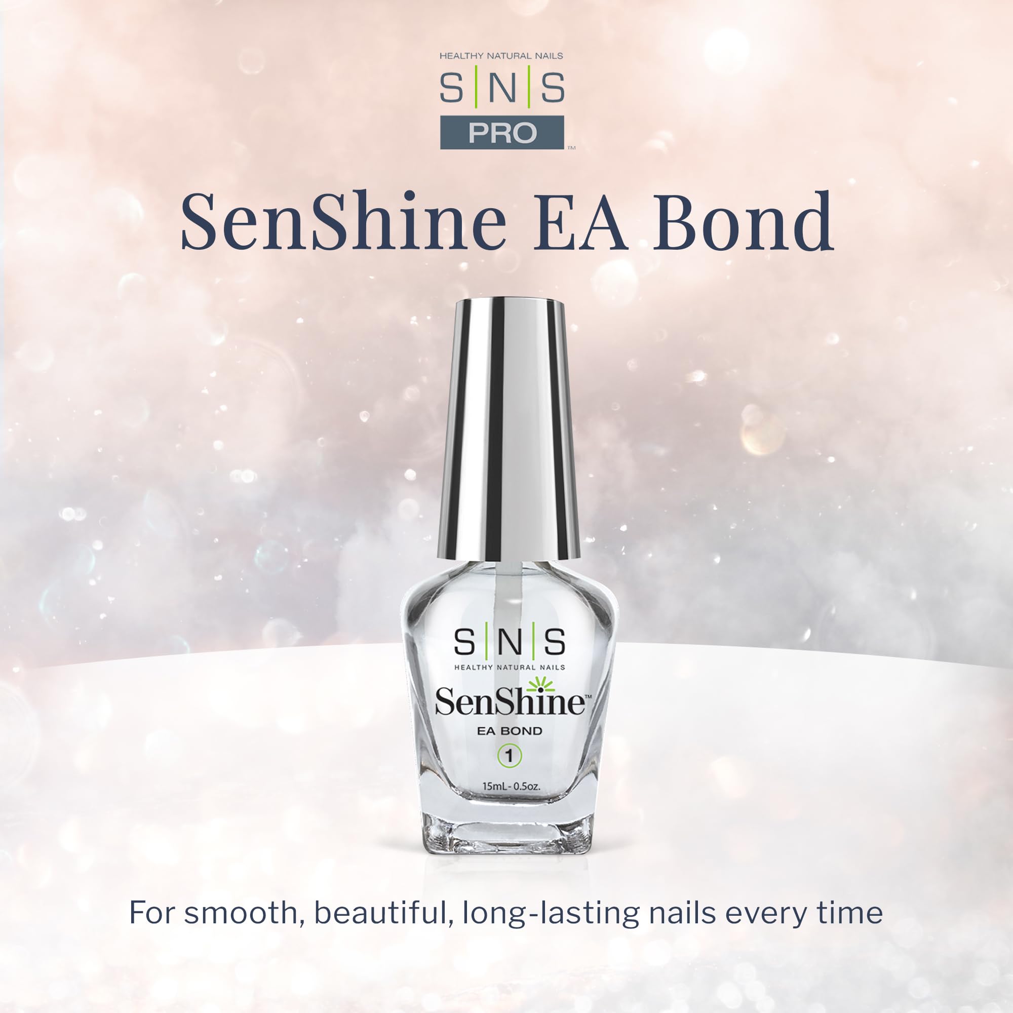 Sns Base Coat Nail Polish For Nail Dip Powder, Senshine Ea Bond - Improves Adhesion Of Dip Powder Manicure For Oilier Nails - Ge