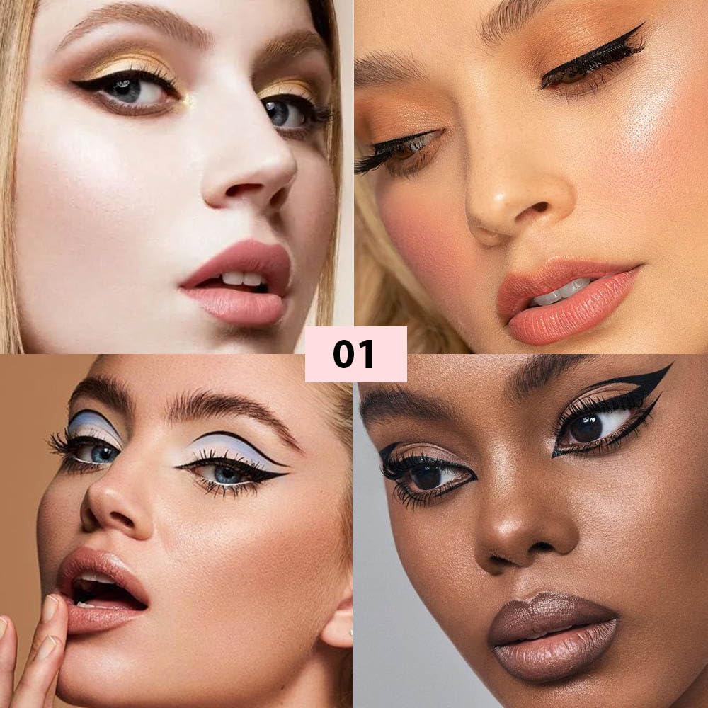 Amy'S Diary Waterproof Black Liquid Eyeliner Pen Professional Makeup Liquid Eye Liner Pencil Long Lasting And Smudge Proof Eye M