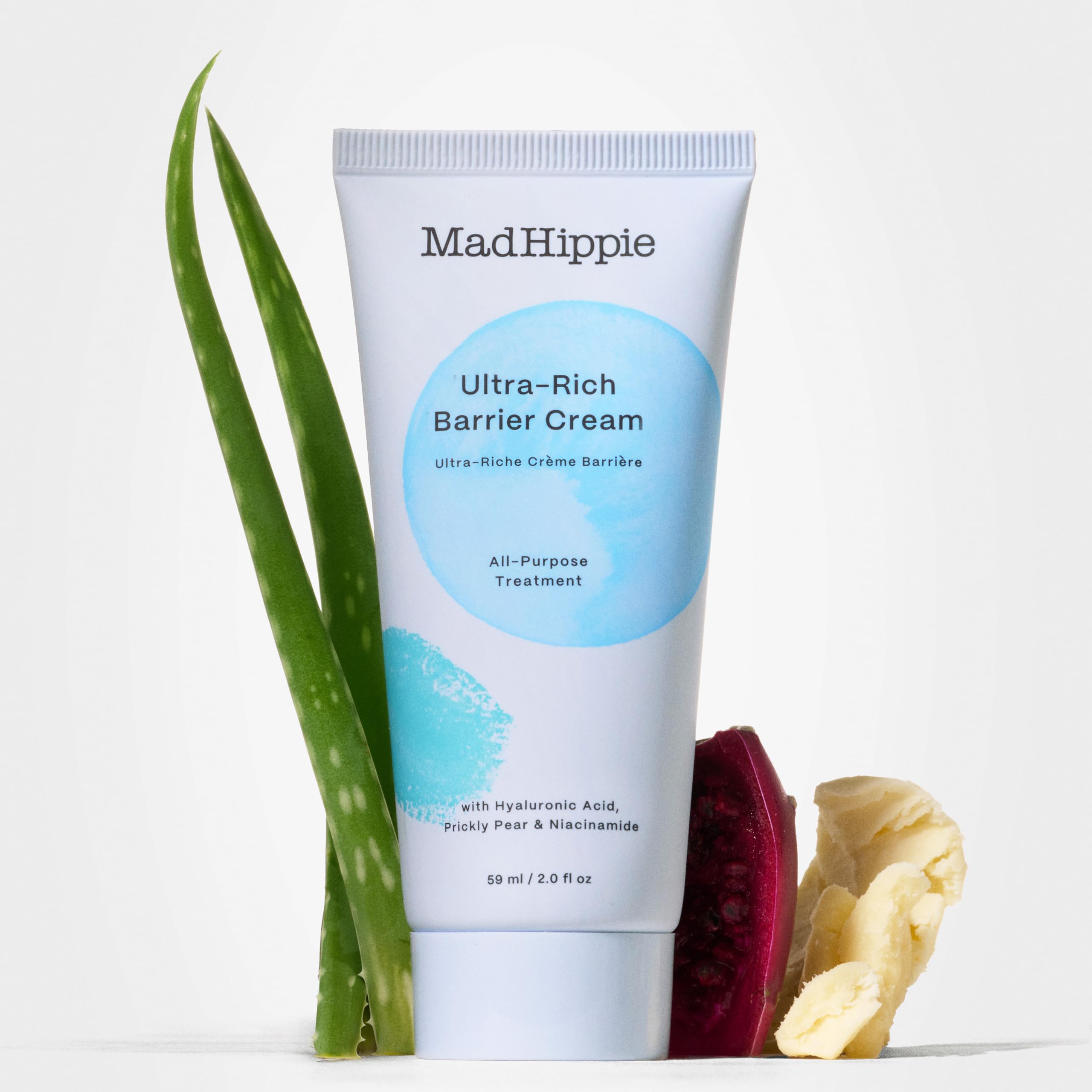 Mad Hippie Ultra-Rich Barrier Cream, Travel-Friendly - Multi-Purpose Moisturizer with Hyaluronic Acid, Niacinamide & Vitamin C, 