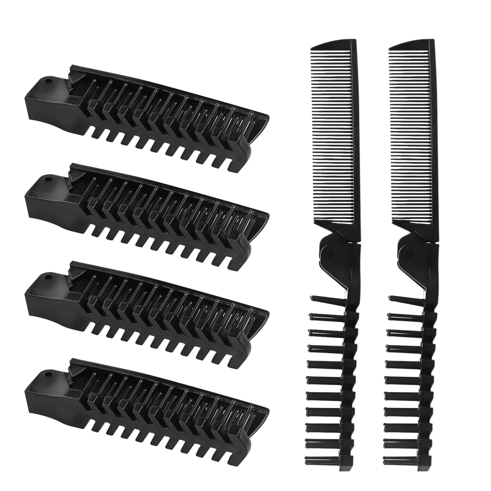 10 Pack Portable Travel Folding Comb And Brush Combo Compact Foldable Hair Brush Pocket Size Comb Double Headed For Women Men Ma